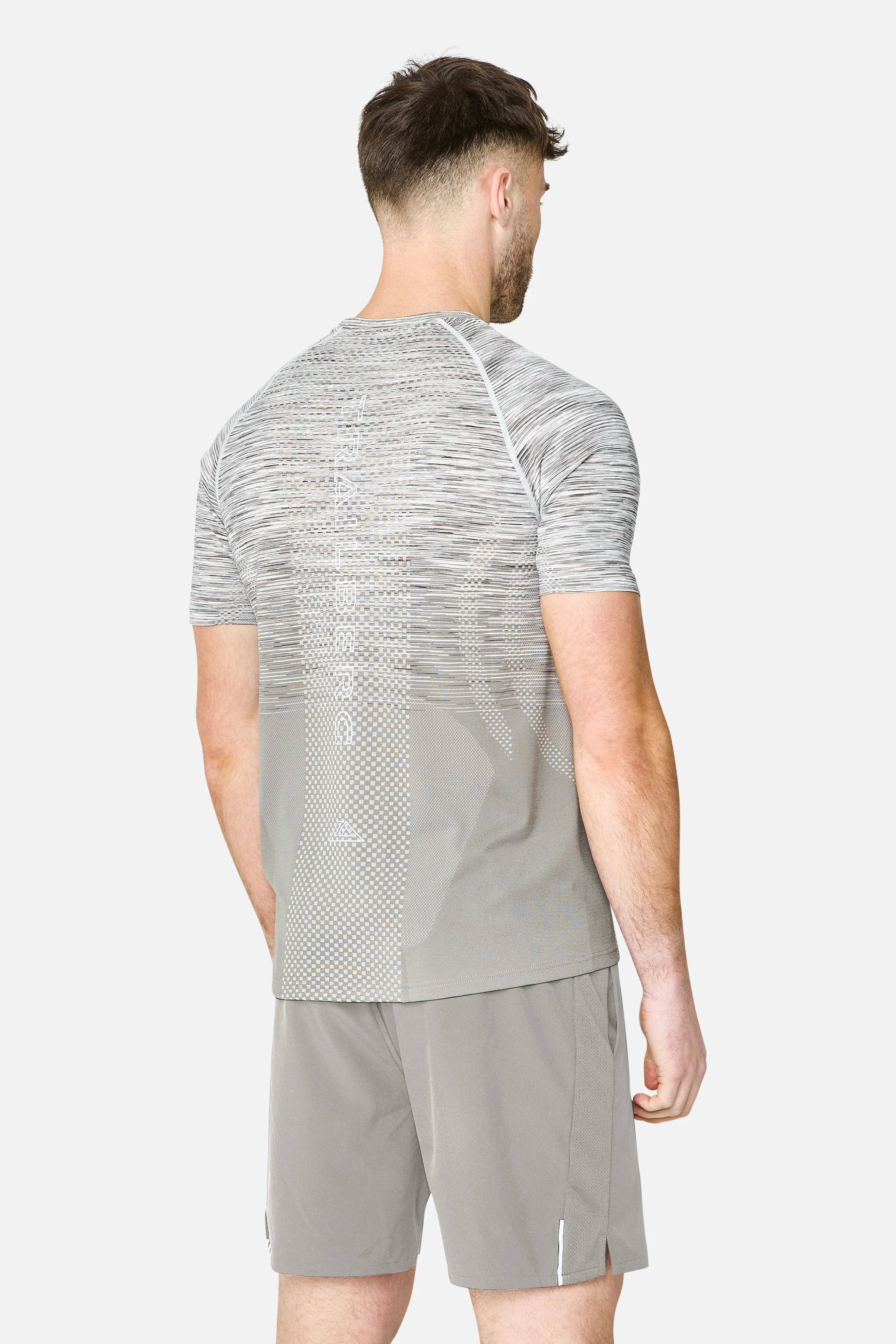 Apex Seamless Tee - Mocha/Pebble Stone/Snowy Peaks/White - Image 2