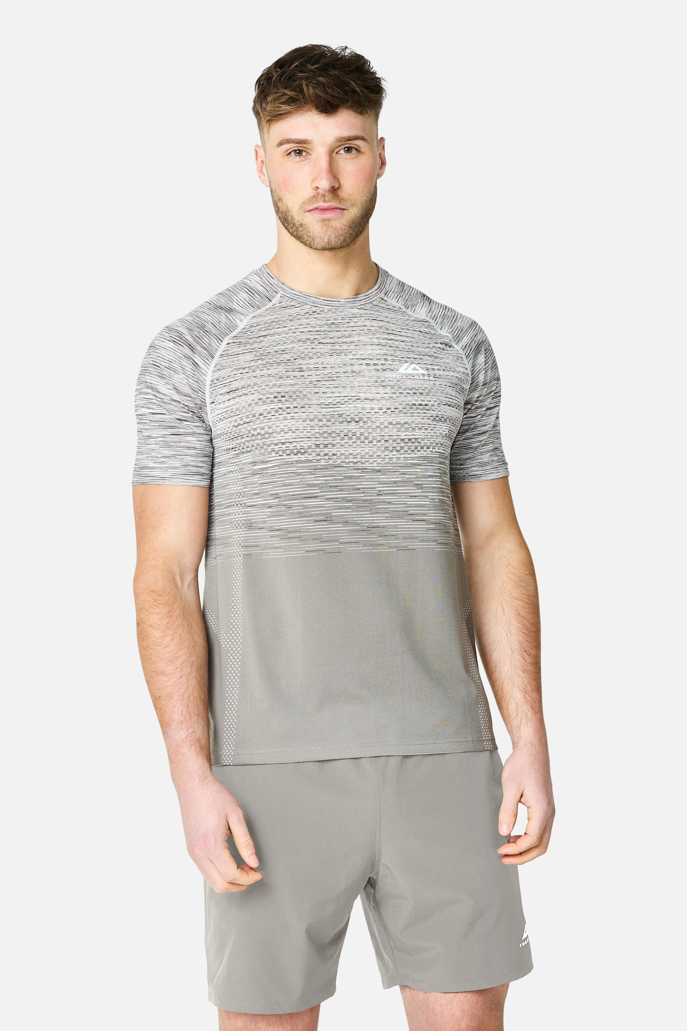 Apex Seamless Tee - Mocha/Pebble Stone/Snowy Peaks/White - Image 3