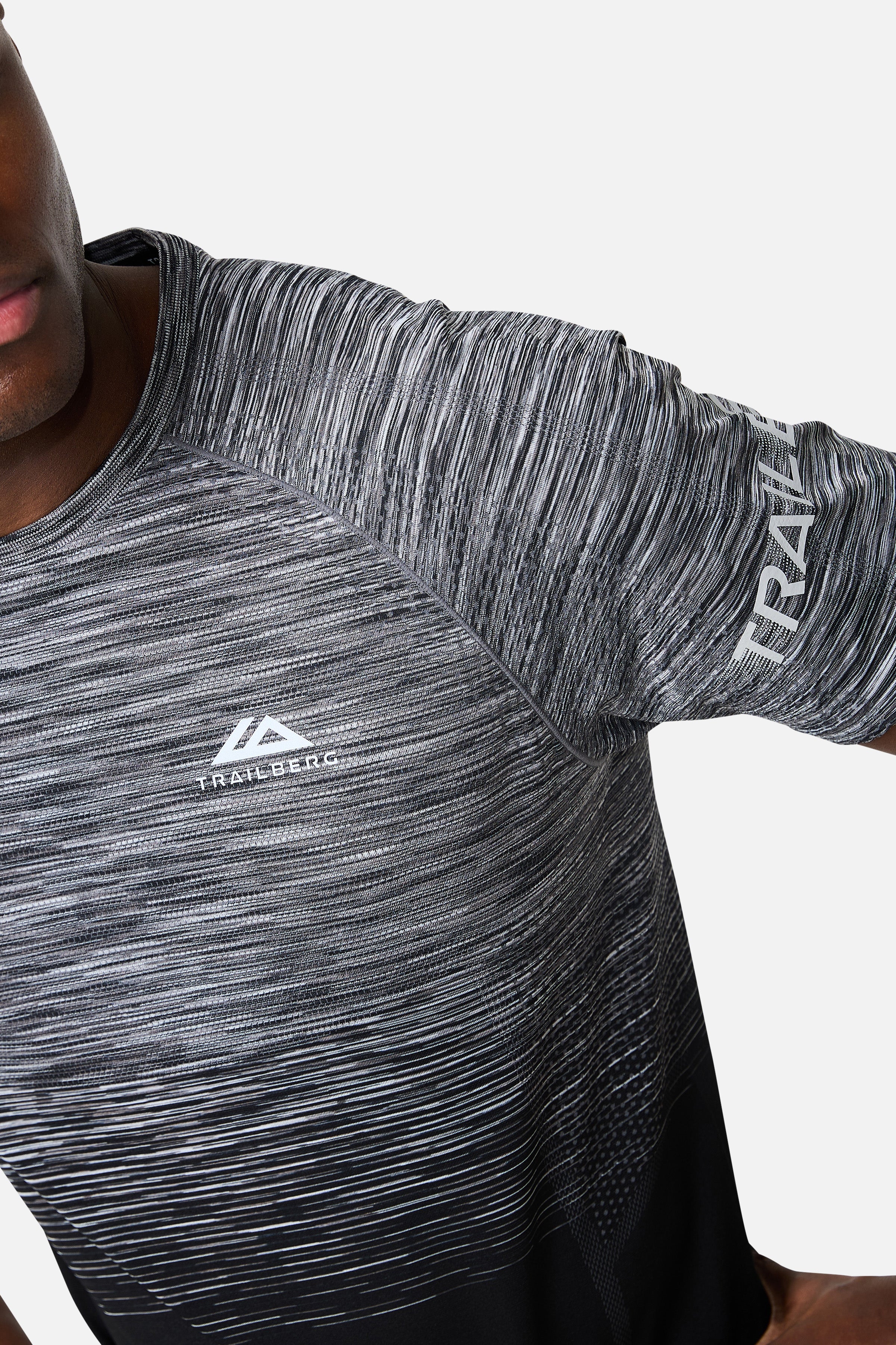 Arc Seamless Tee - Black/Moon Grey/Urban Smoke/White - Image 2