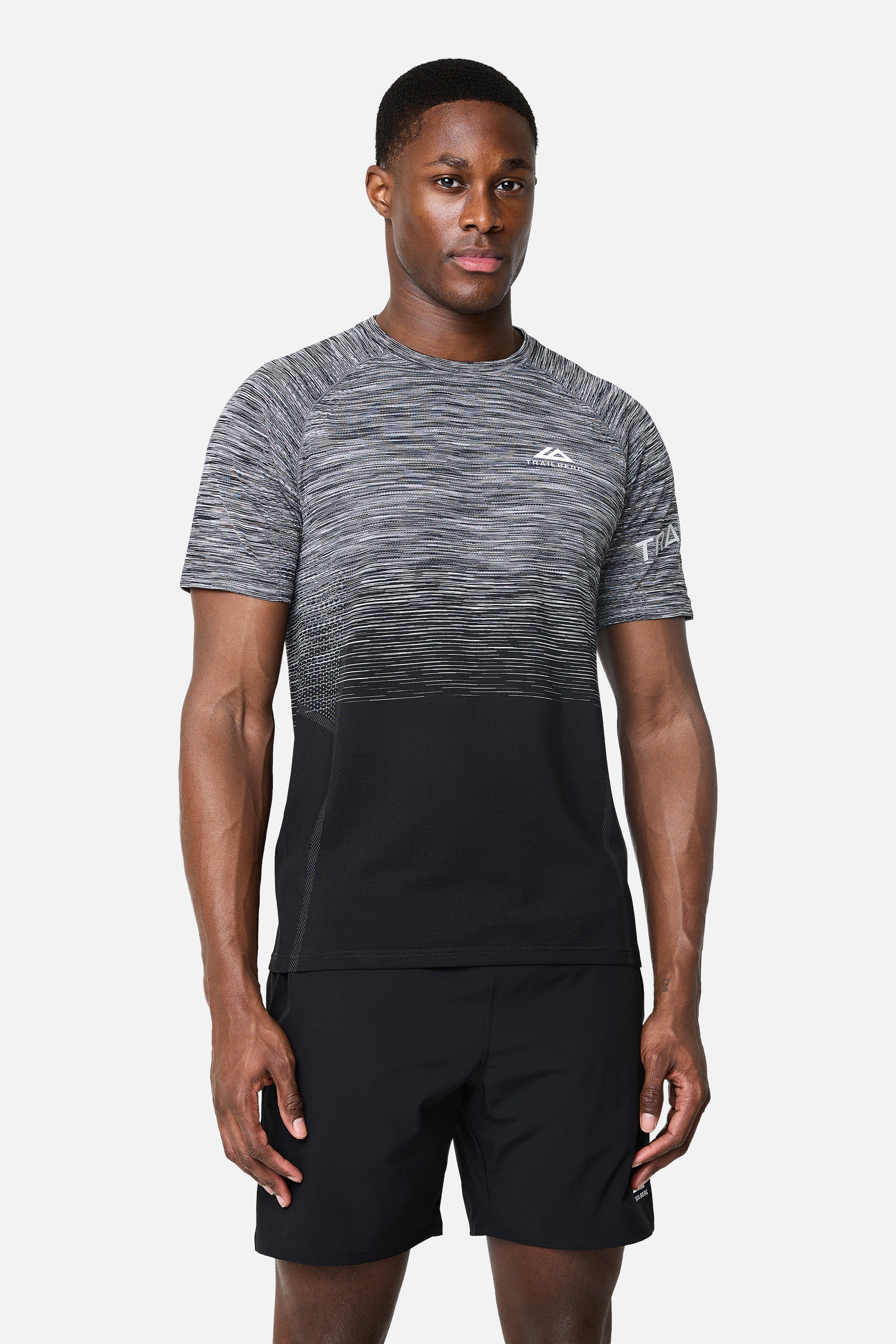 Arc Seamless Tee - Black/Moon Grey/Urban Smoke/White - Image 5