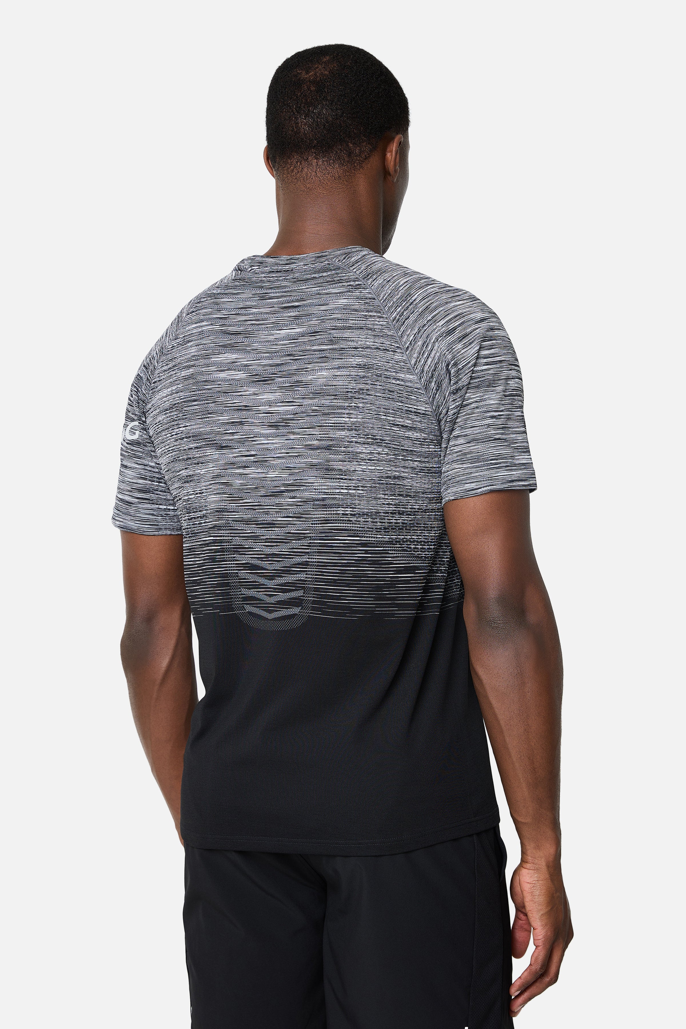 Arc Seamless Tee - Black/Moon Grey/Urban Smoke/White - Image 7