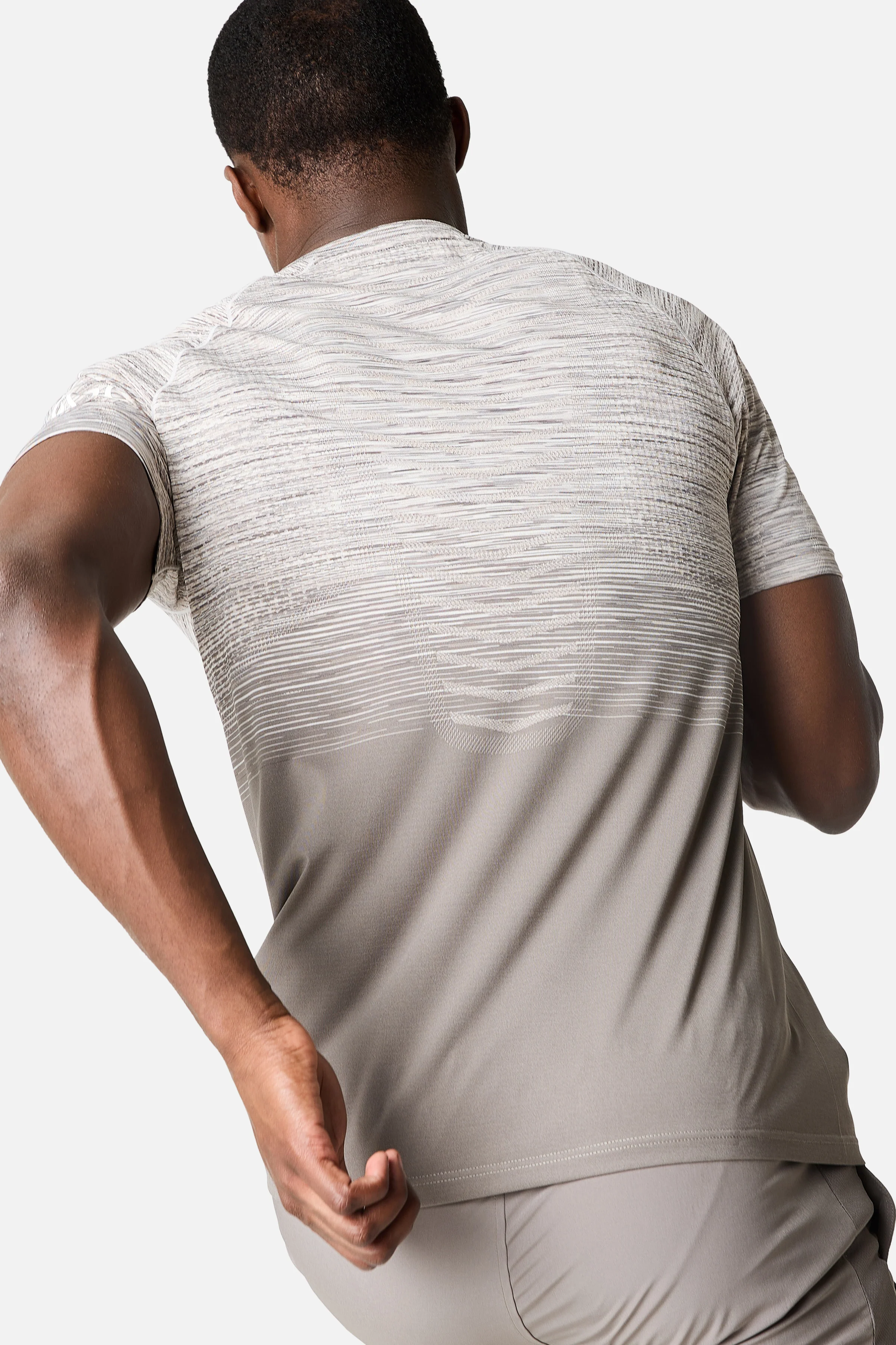 Arc Seamless Tee - Mocha/Pebblestone/Frosted Ridge - Image 5