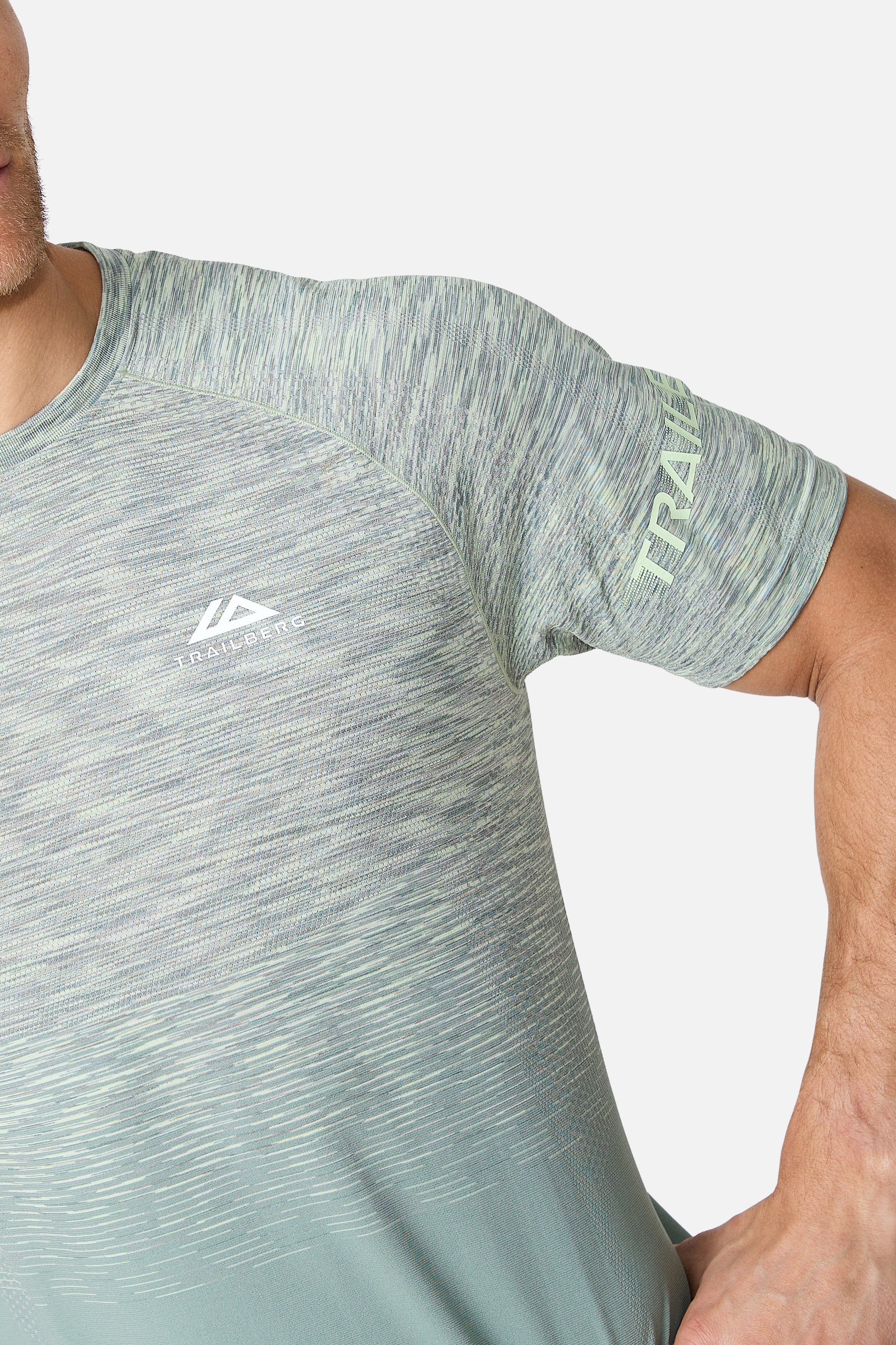 Arc Seamless Tee - Willow Green/Mossy Taupe/Fern Ash/Mint Green - Image 4