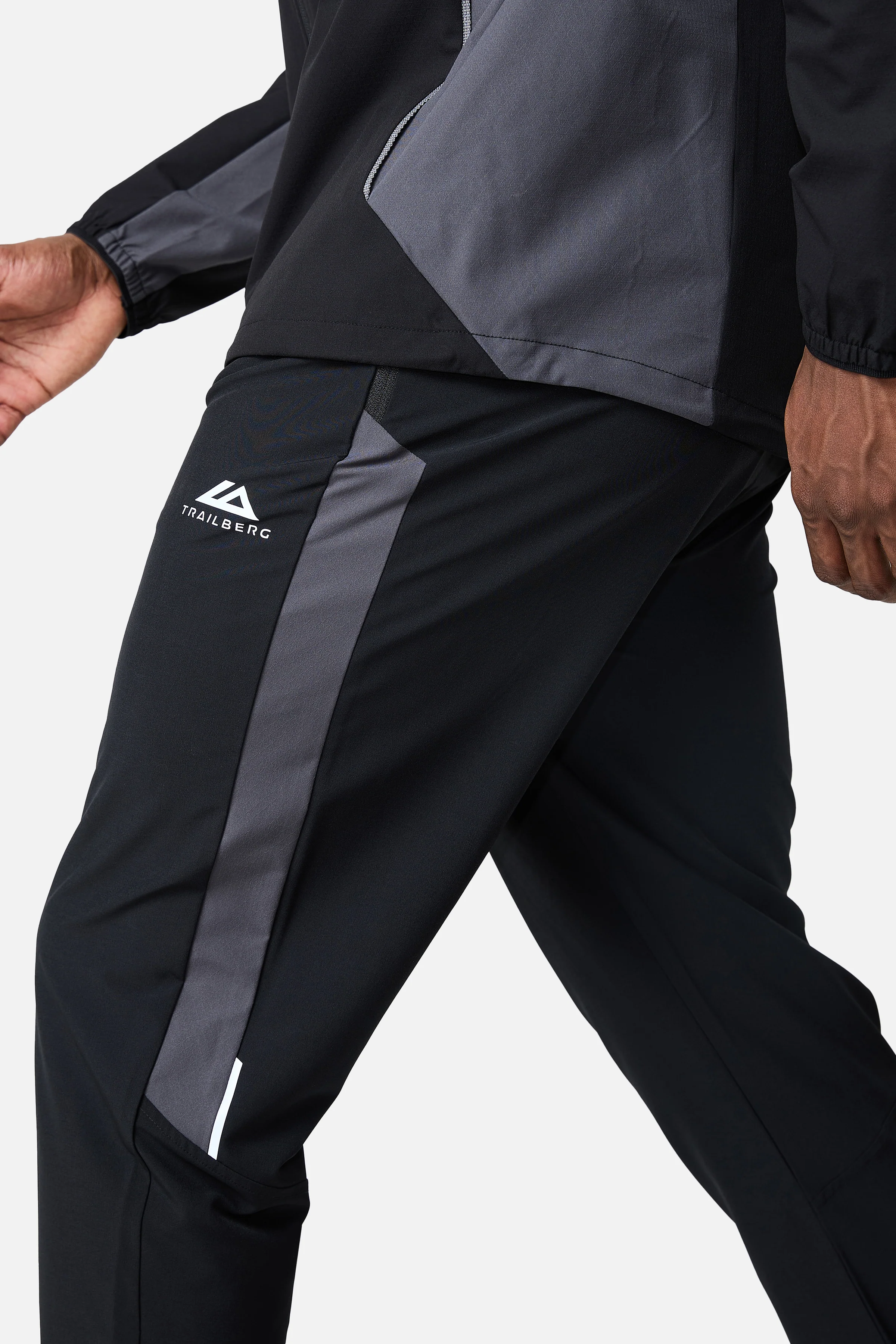 SS26 Triathlon Pant - Black/Volcano Grey/Blazing Red - Image 2