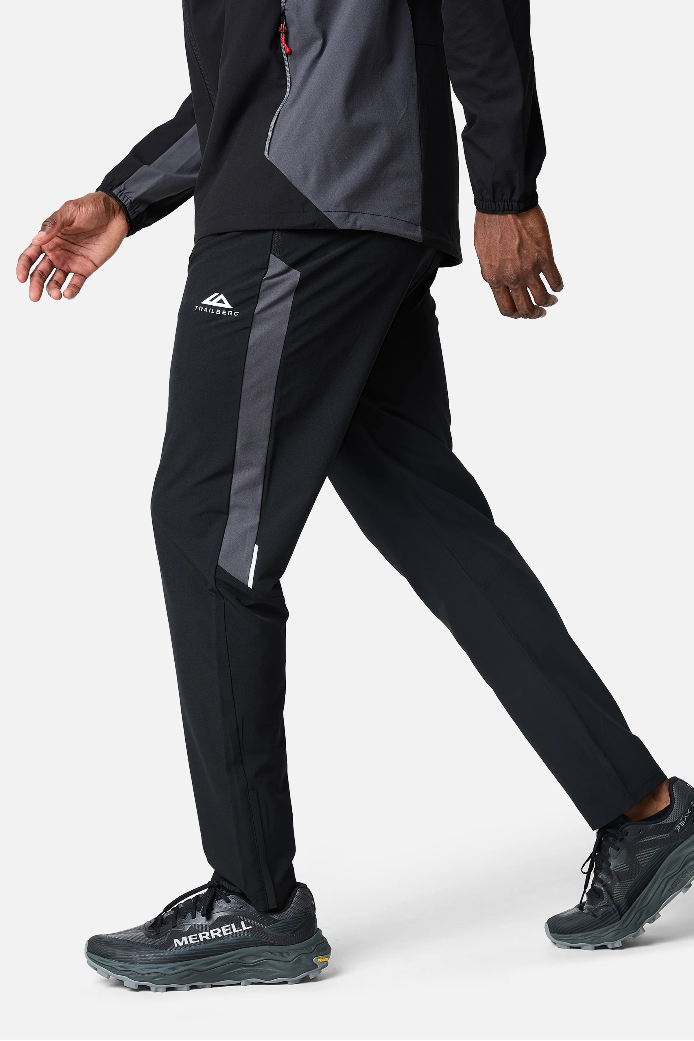 SS26 Triathlon Pant - Black/Volcano Grey/Blazing Red - Image 6