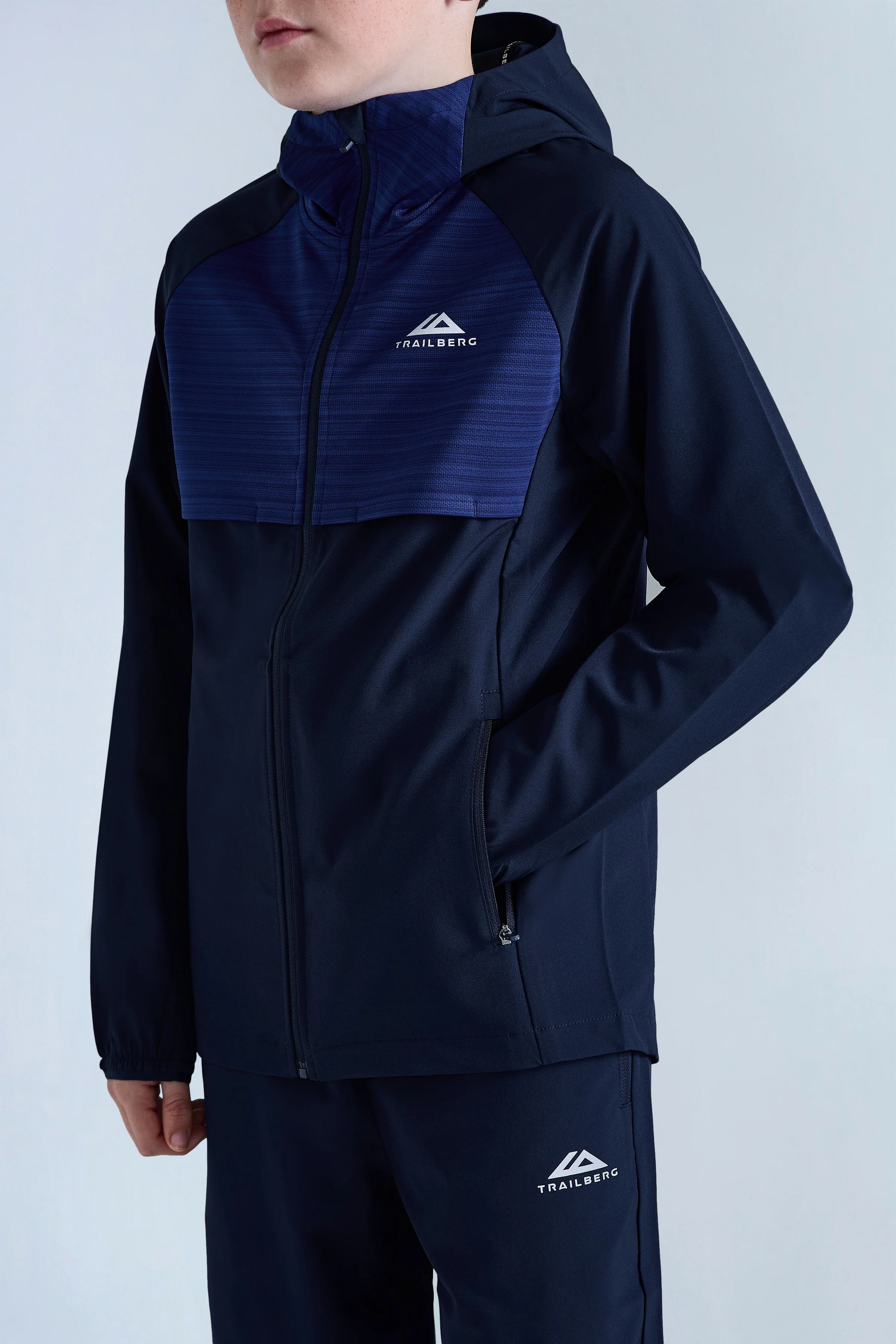 Boys Cloud 2.0 Woven Tracksuit - Navy Blue/Space Blue - Image 6
