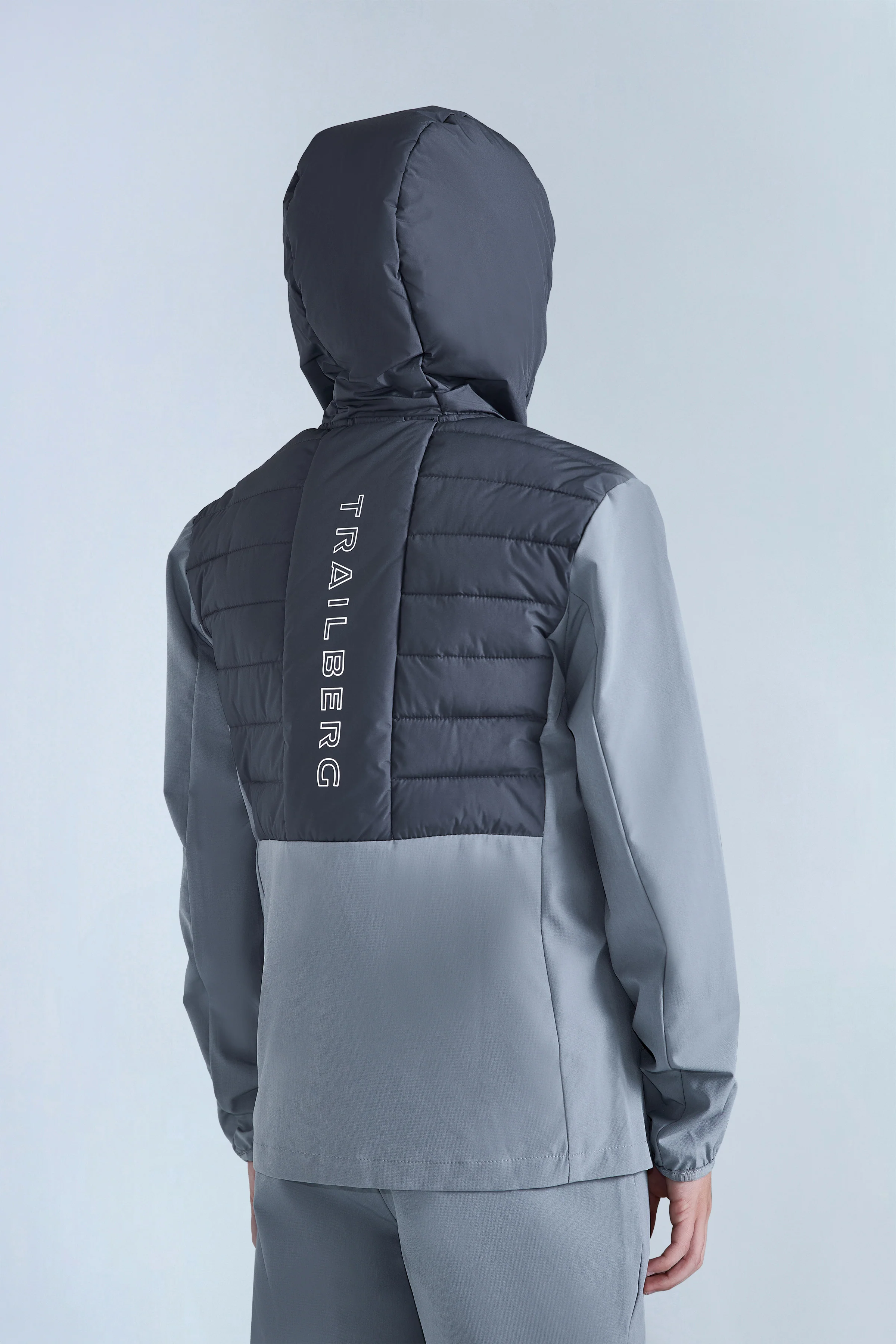 Boys Dune Hybrid Tracksuit - Moon Grey/Iron Grey - Image 4