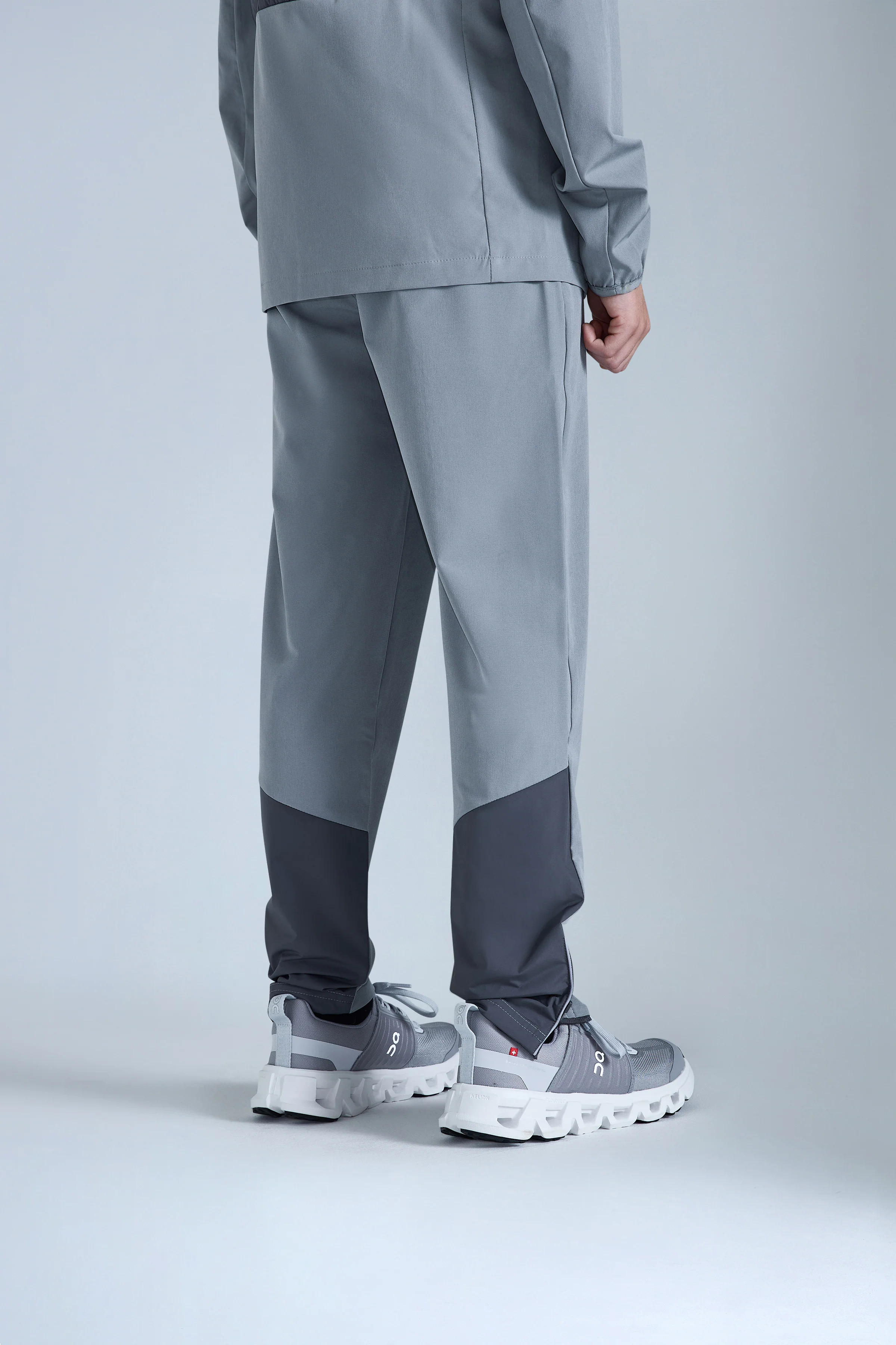 Boys Dune Hybrid Tracksuit - Moon Grey/Iron Grey - Image 8
