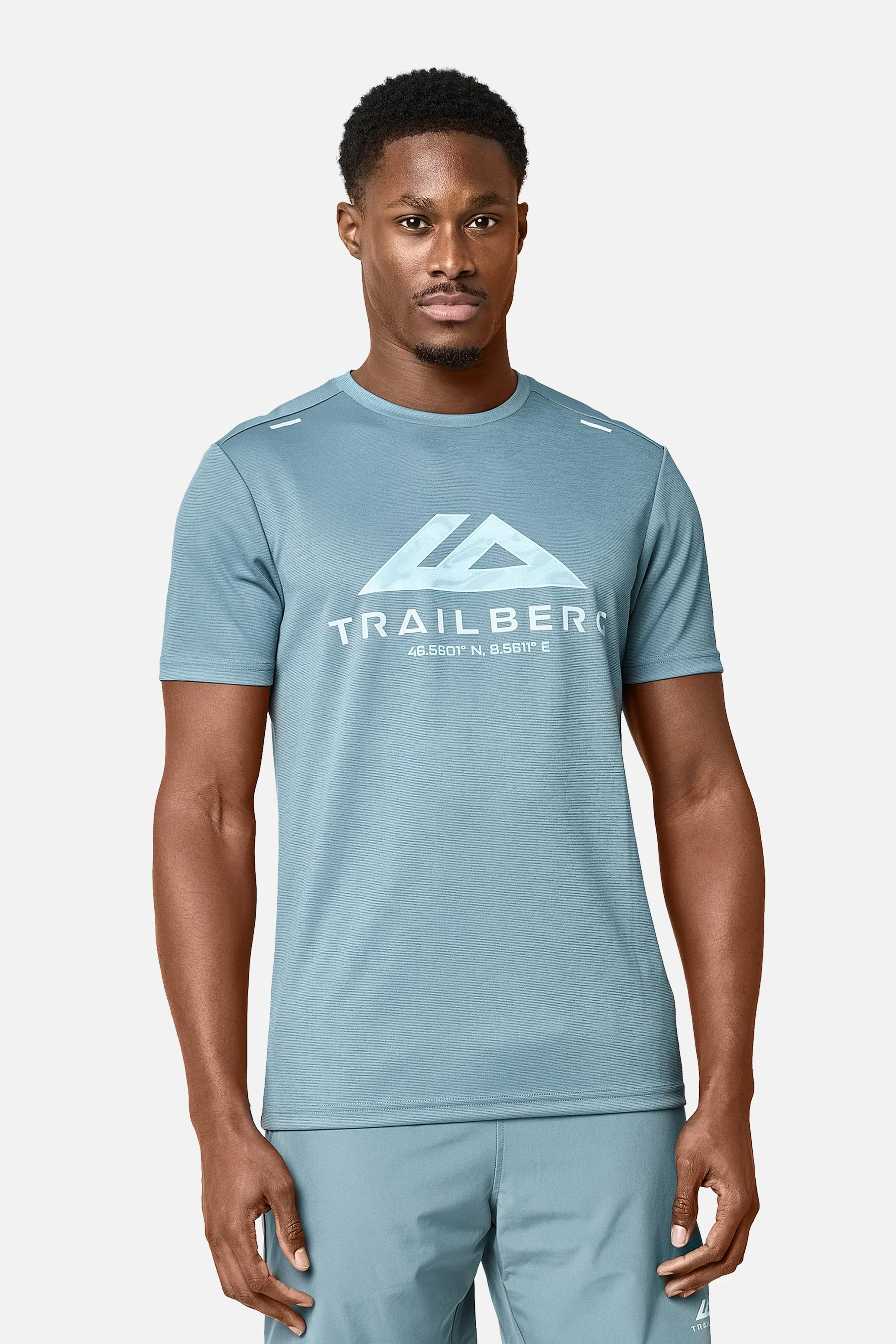Blur Large Logo Tee - Frosted Denim - Image 2