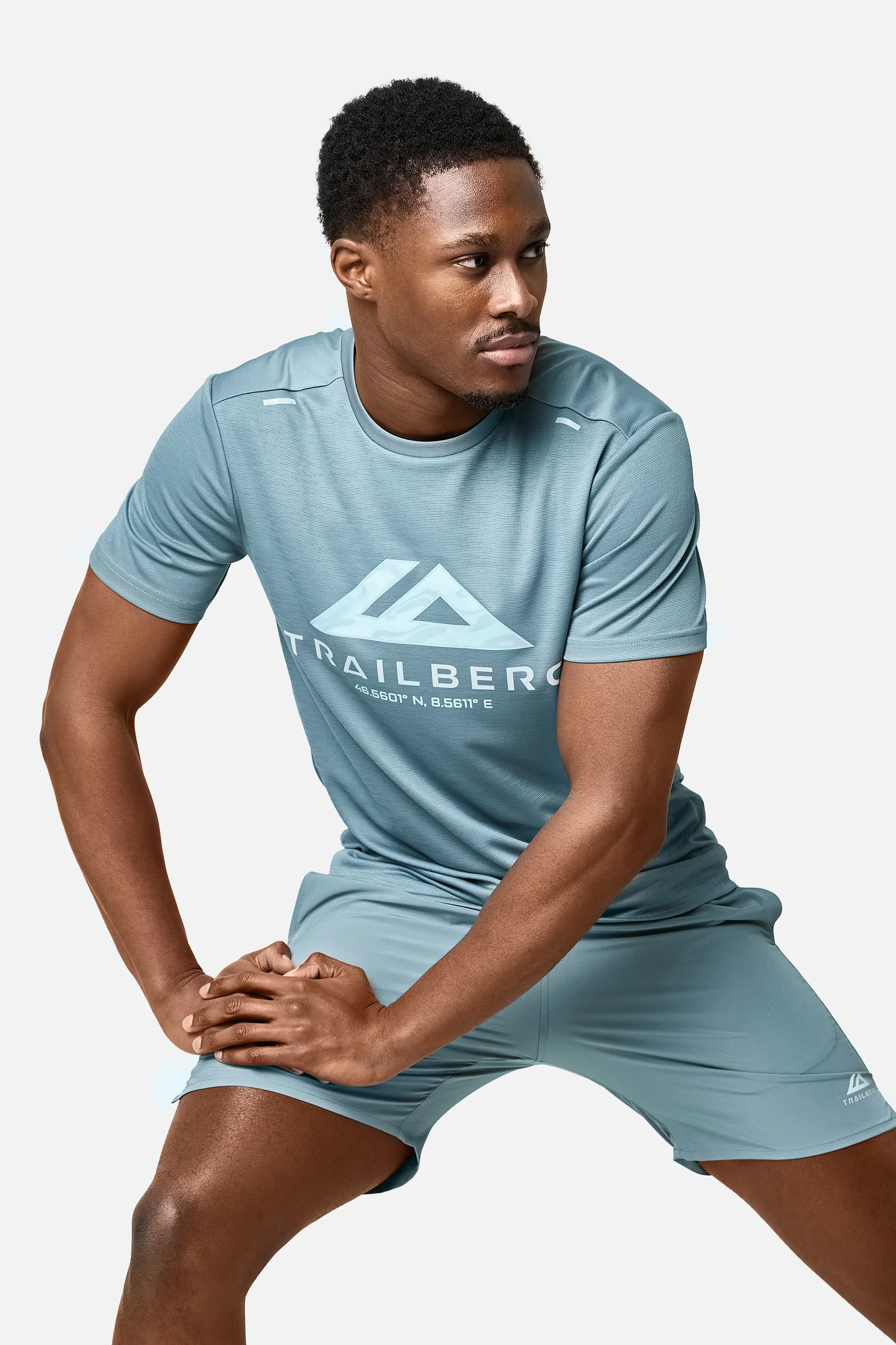 Blur Large Logo Tee - Frosted Denim - Image 4