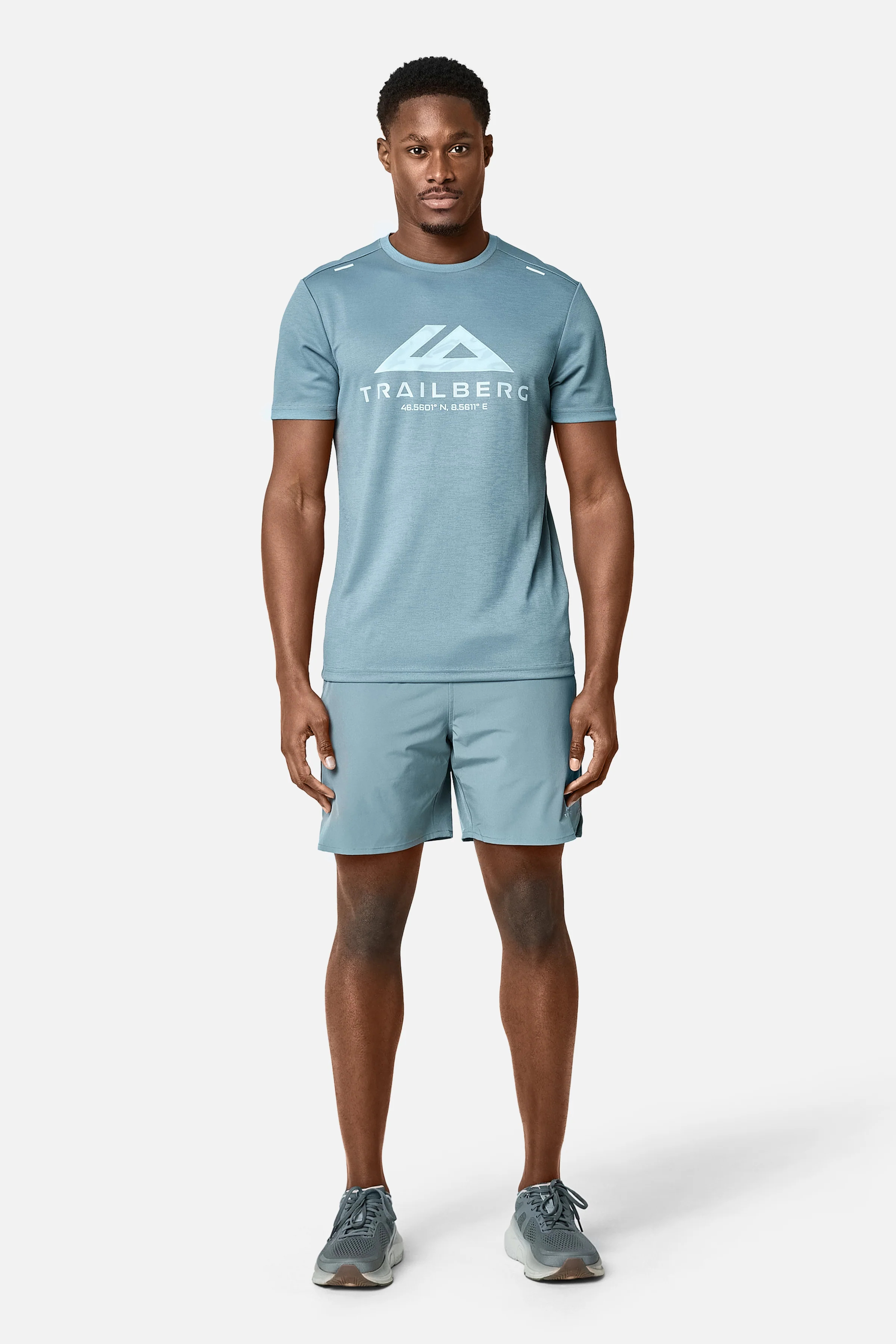 Blur Large Logo Tee - Frosted Denim - Image 5