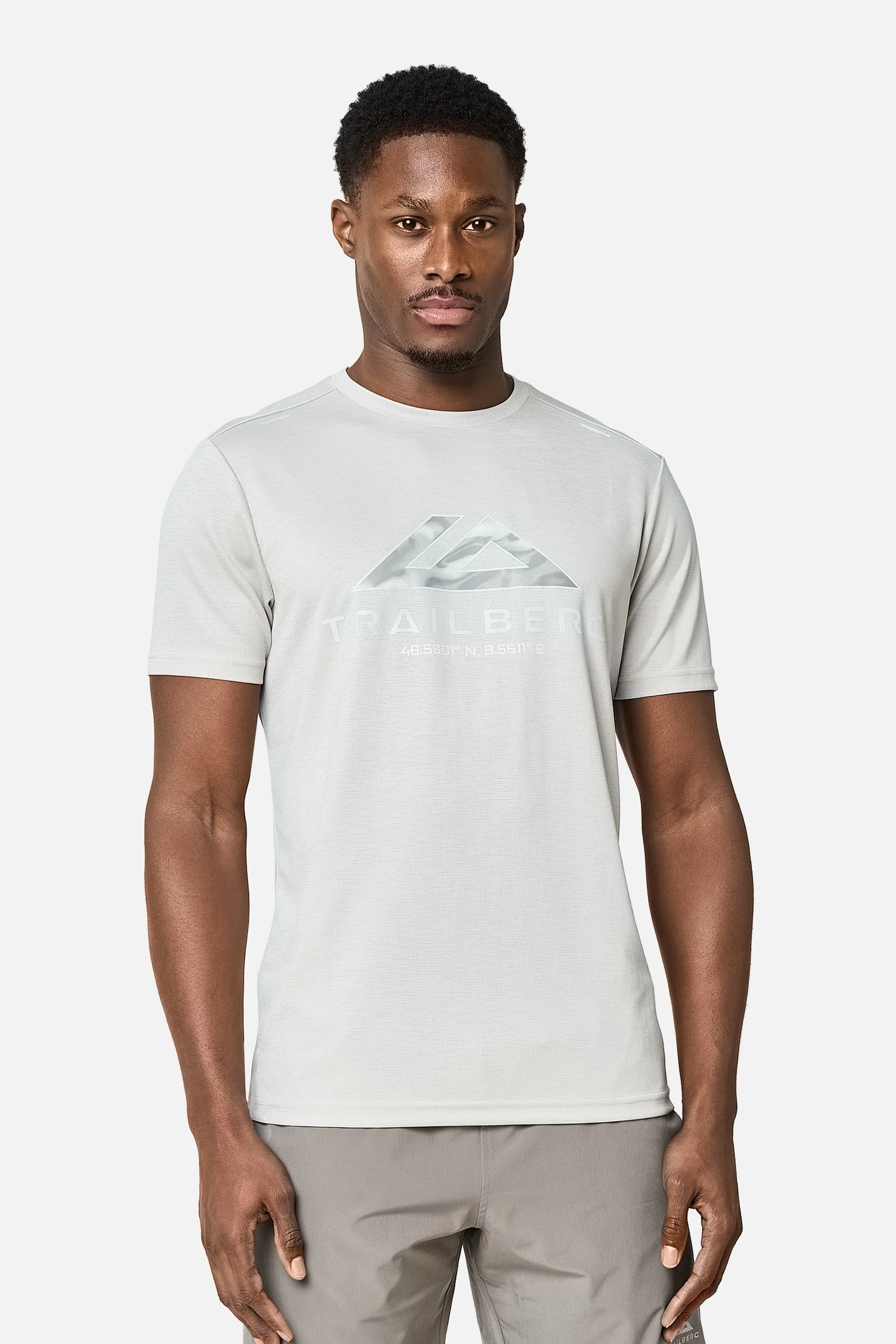 Blur Large Logo Tee - Pebblestone - Image 2