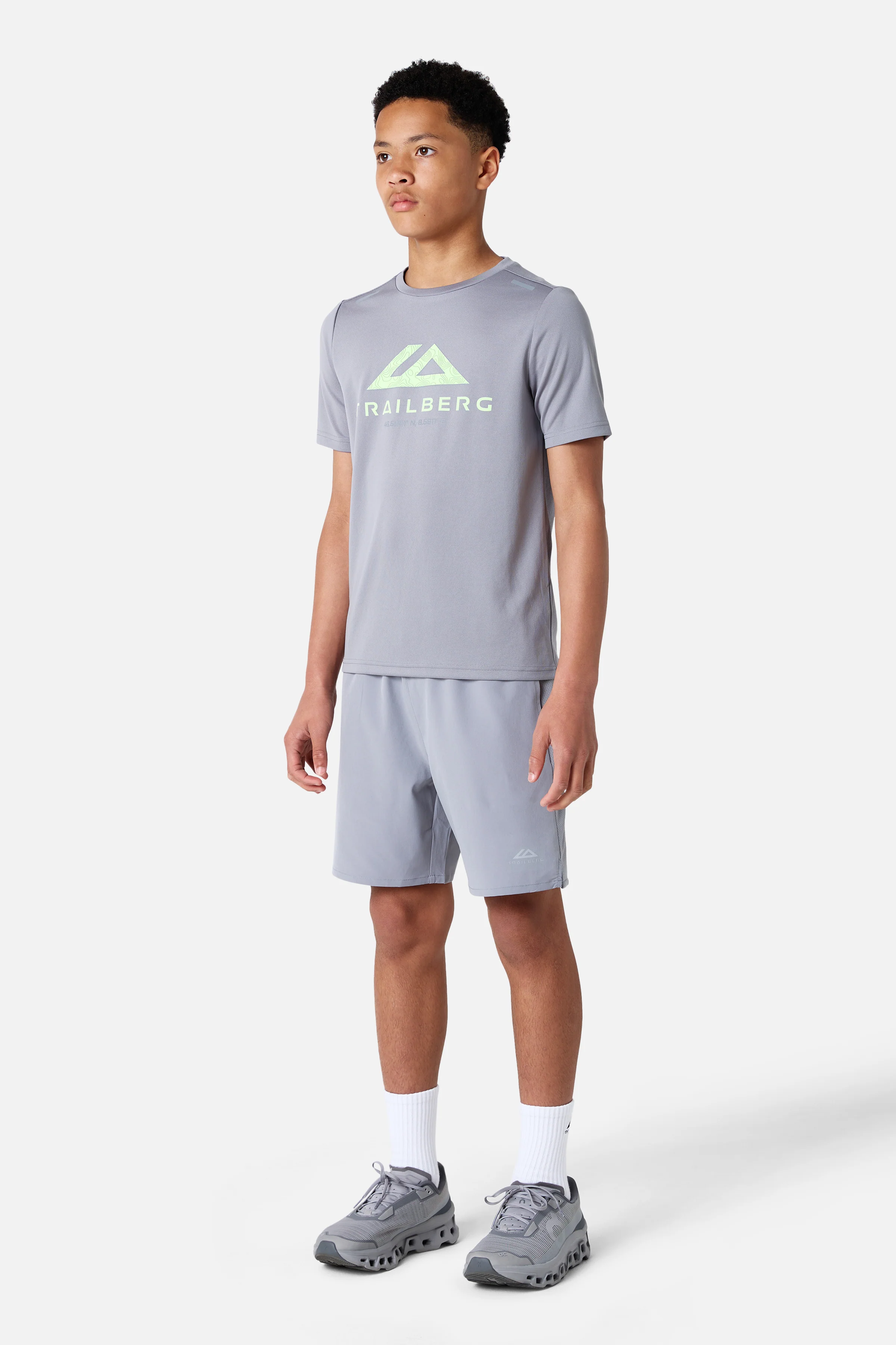 Boys Flex Tee - Moon Grey - Image 3