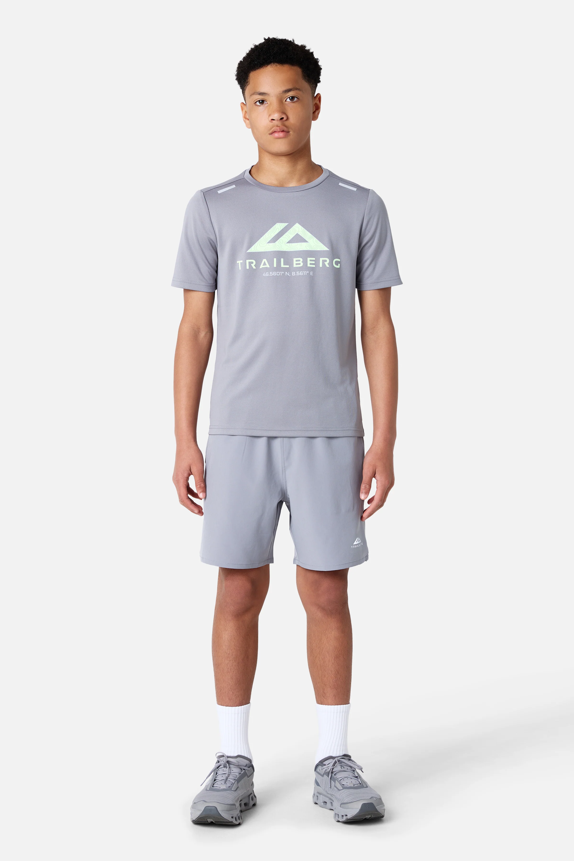 Boys Flex Tee - Moon Grey - Image 6