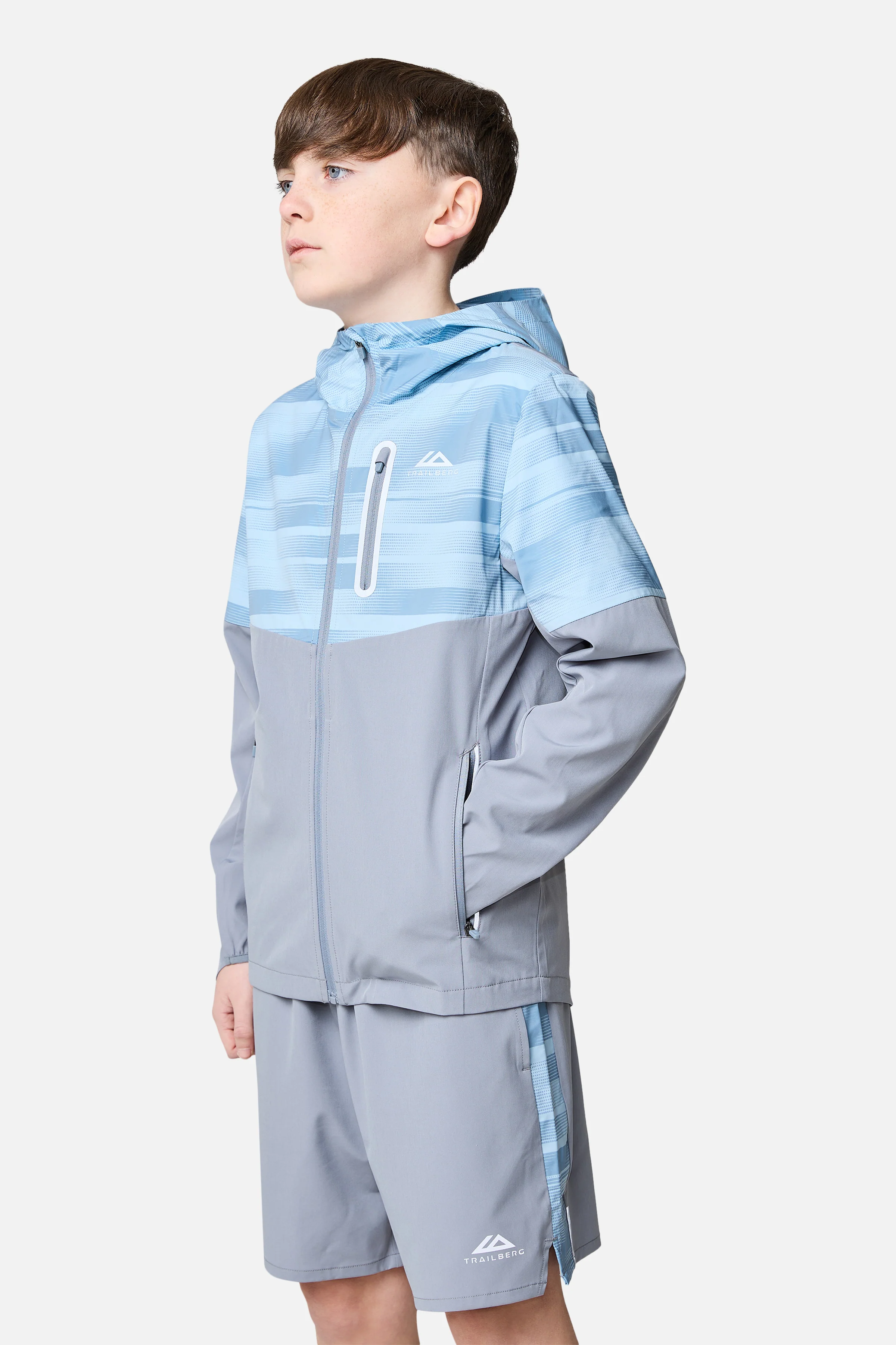Boys Dimension Windbreaker - Cloud Haze/Dove Blue/Washed Indigo - Image 5