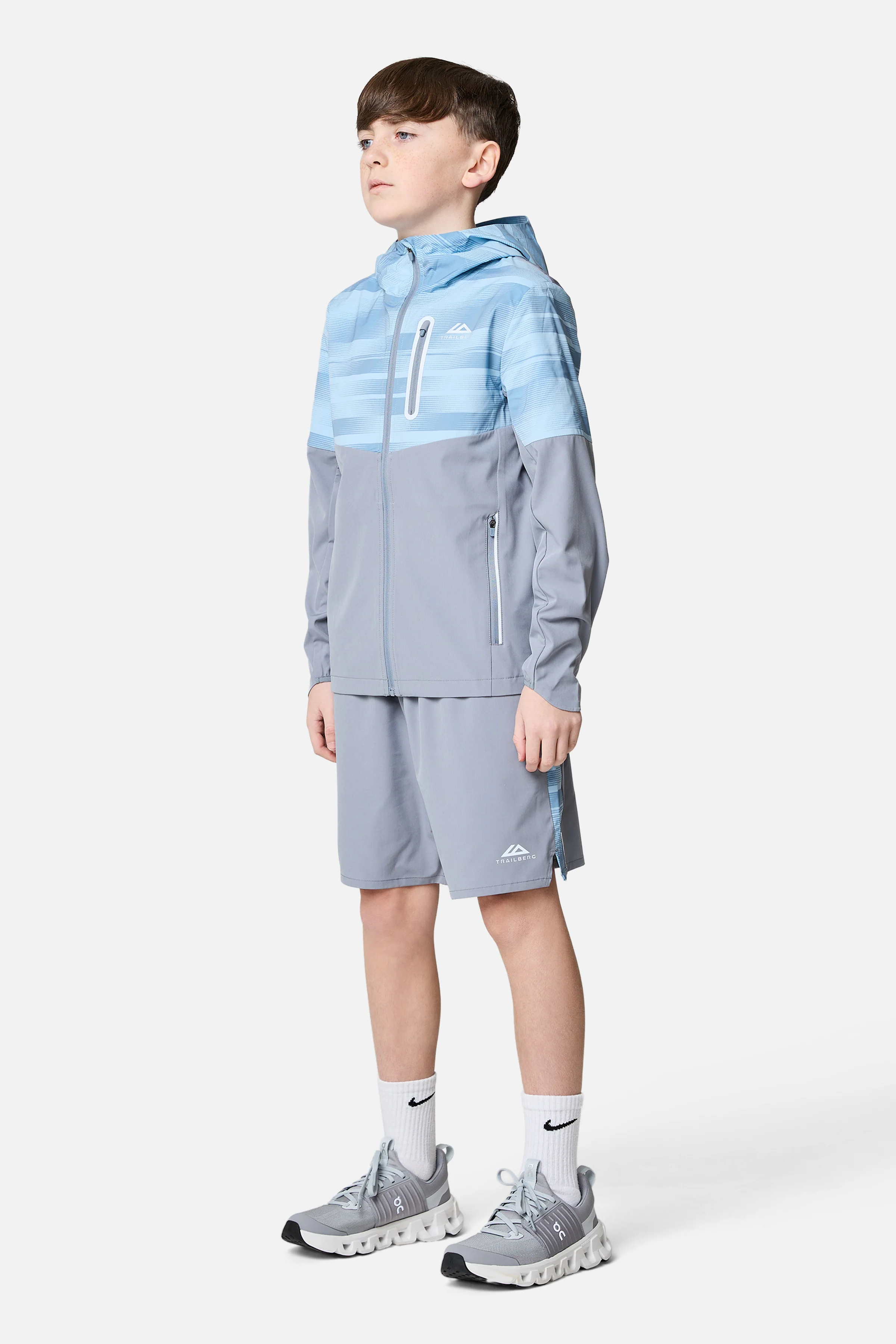 Boys Dimension Windbreaker - Cloud Haze/Dove Blue/Washed Indigo - Image 7