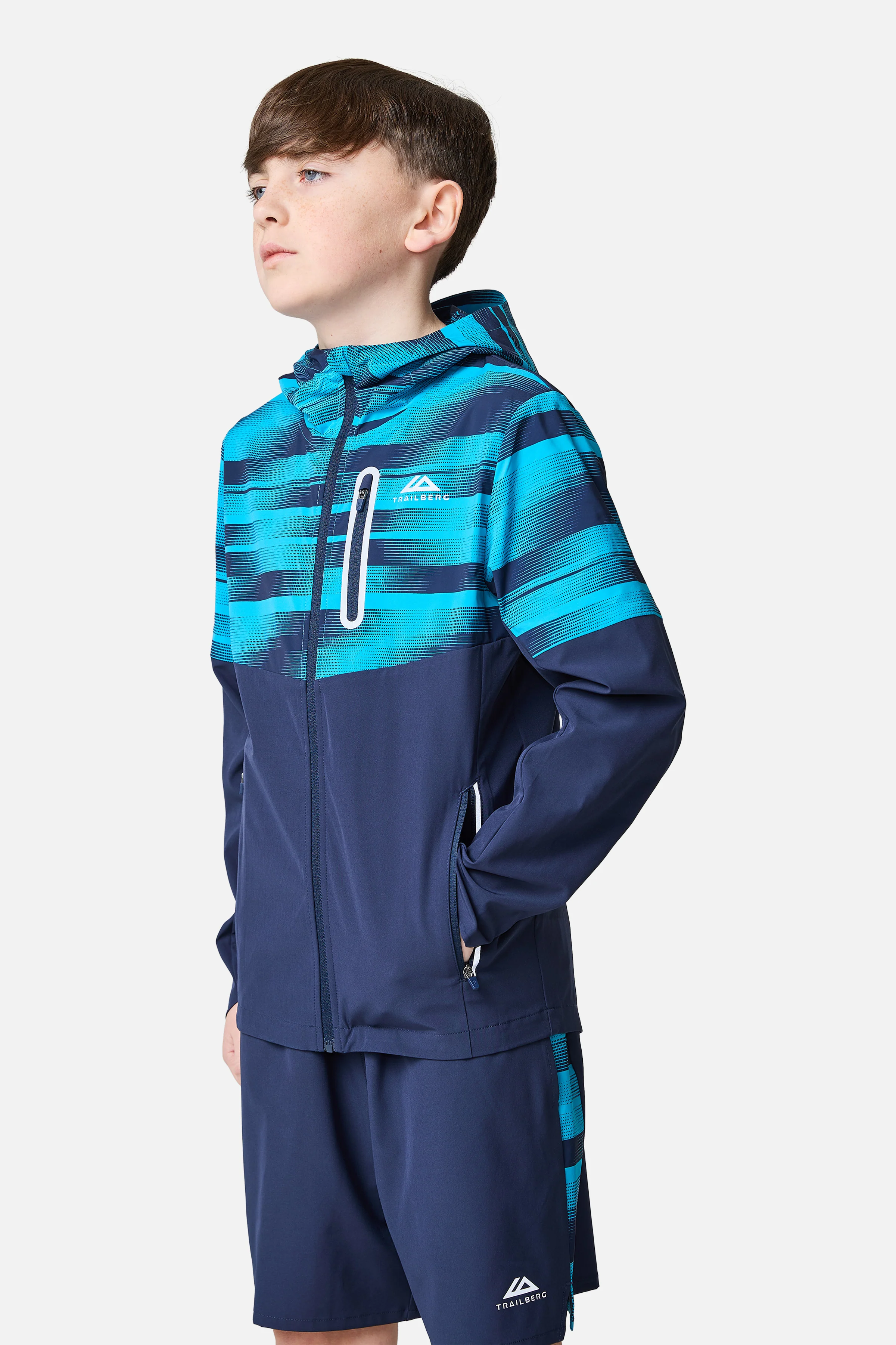 Boys Dimension Windbreaker - Navy / Mystic Ocean - Image 7