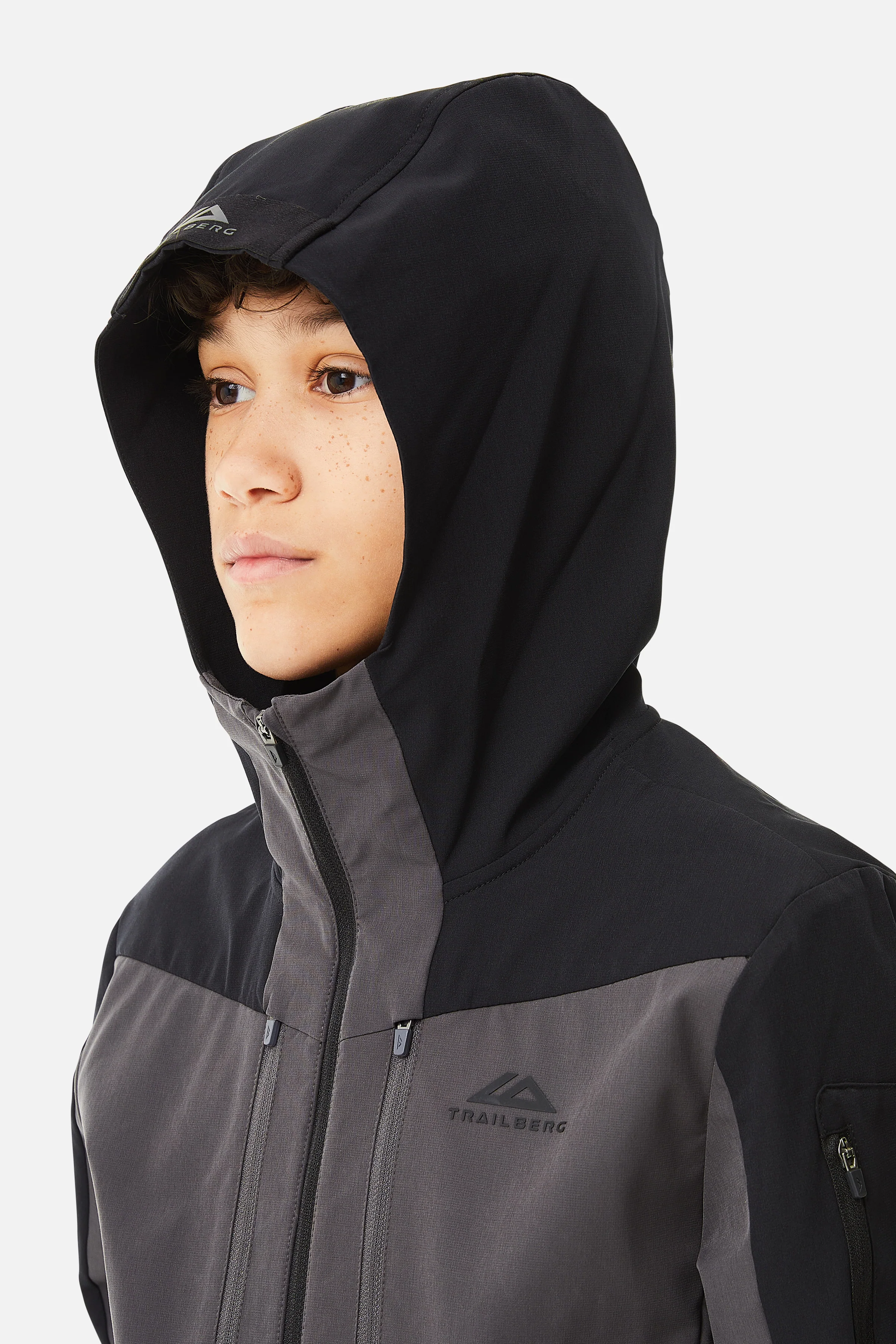Boys Elbrus Tracksuit - Black/Volcano Grey - Image 10