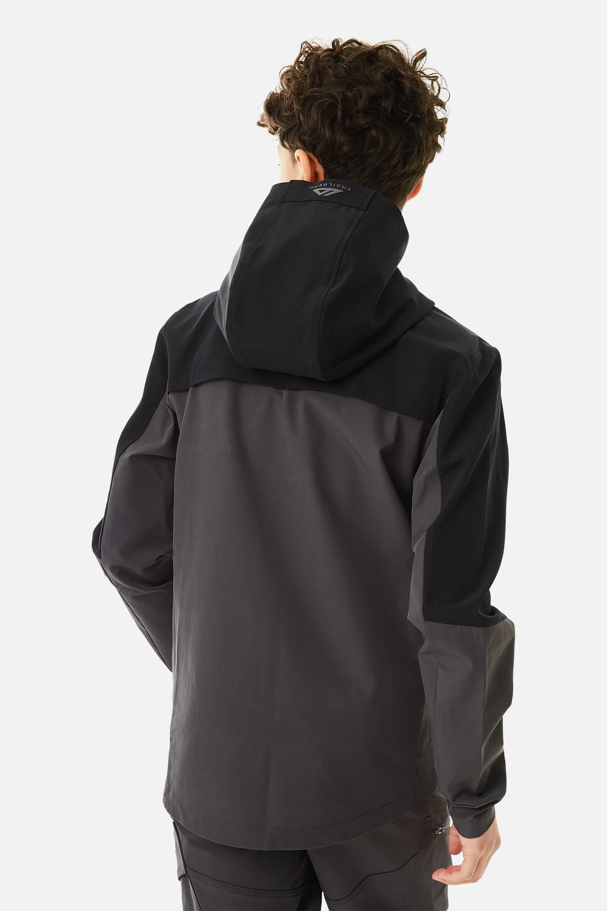 Boys Elbrus Tracksuit - Black/Volcano Grey - Image 4