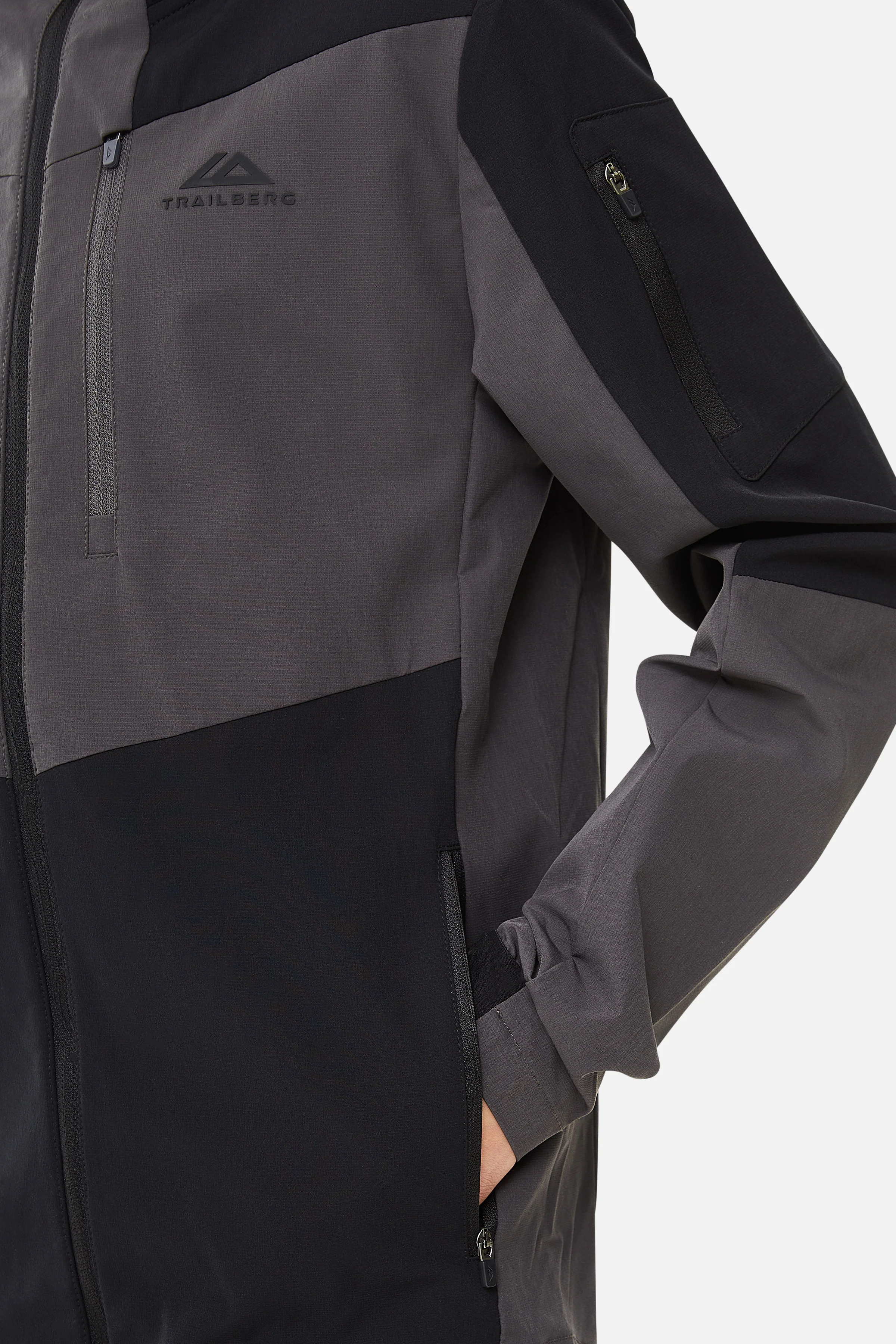 Boys Elbrus Tracksuit - Black/Volcano Grey - Image 8