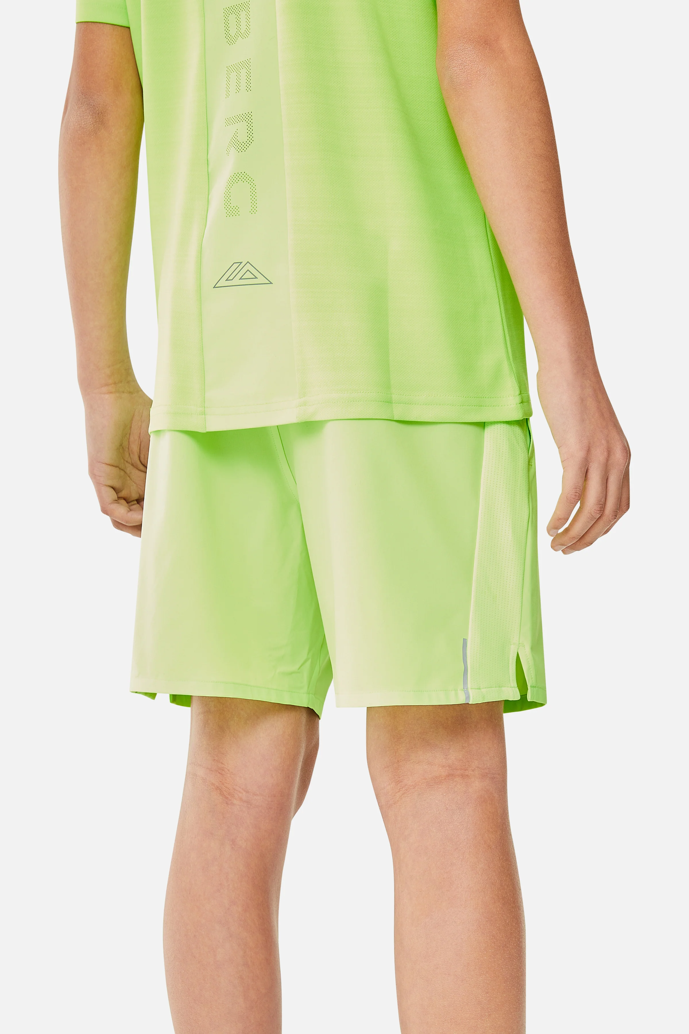 Boys Essentials Shorts - Neon Lime - Image 3