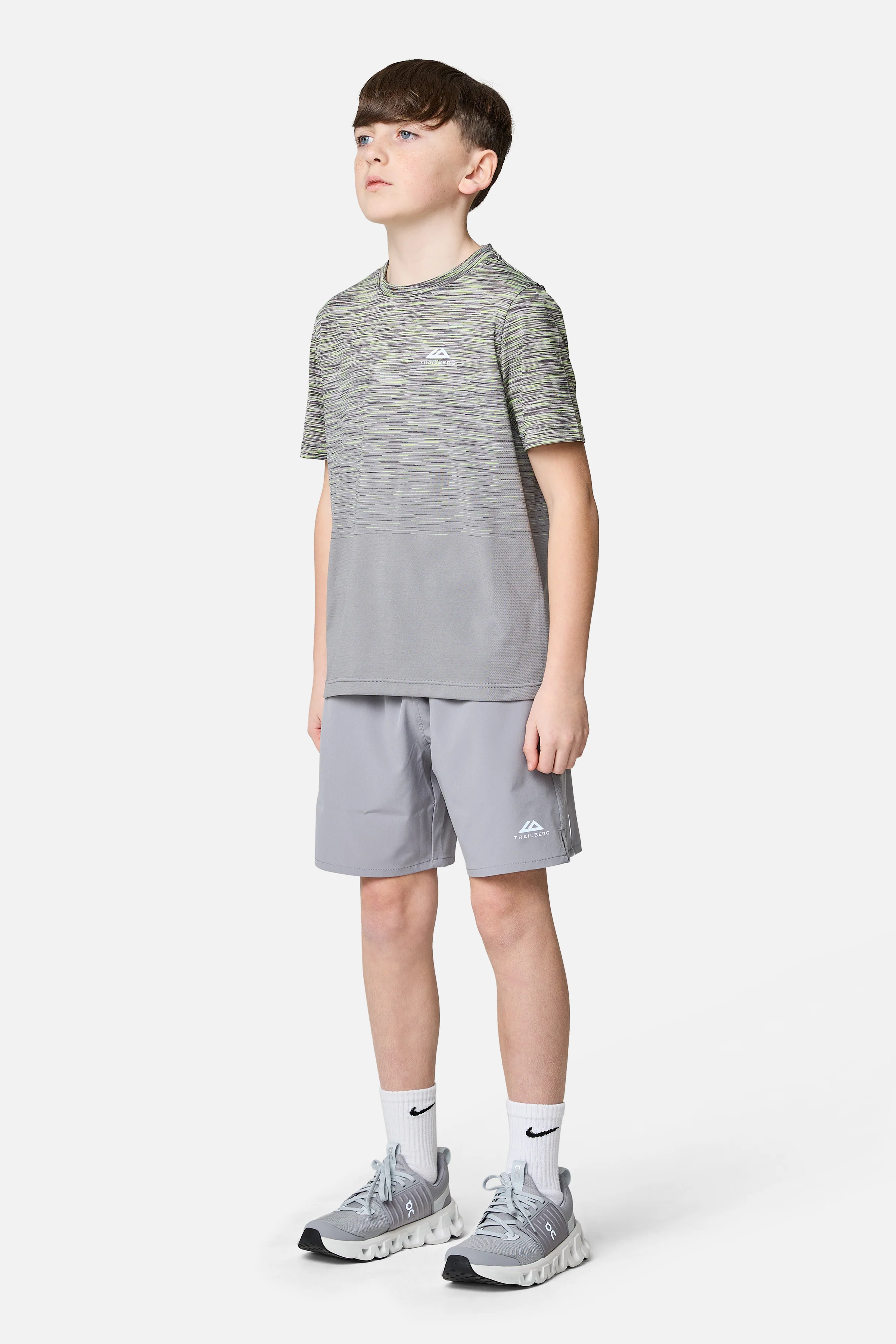 Boys Frequency Seamless Tee - Moon Grey/Iron Grey - Image 4