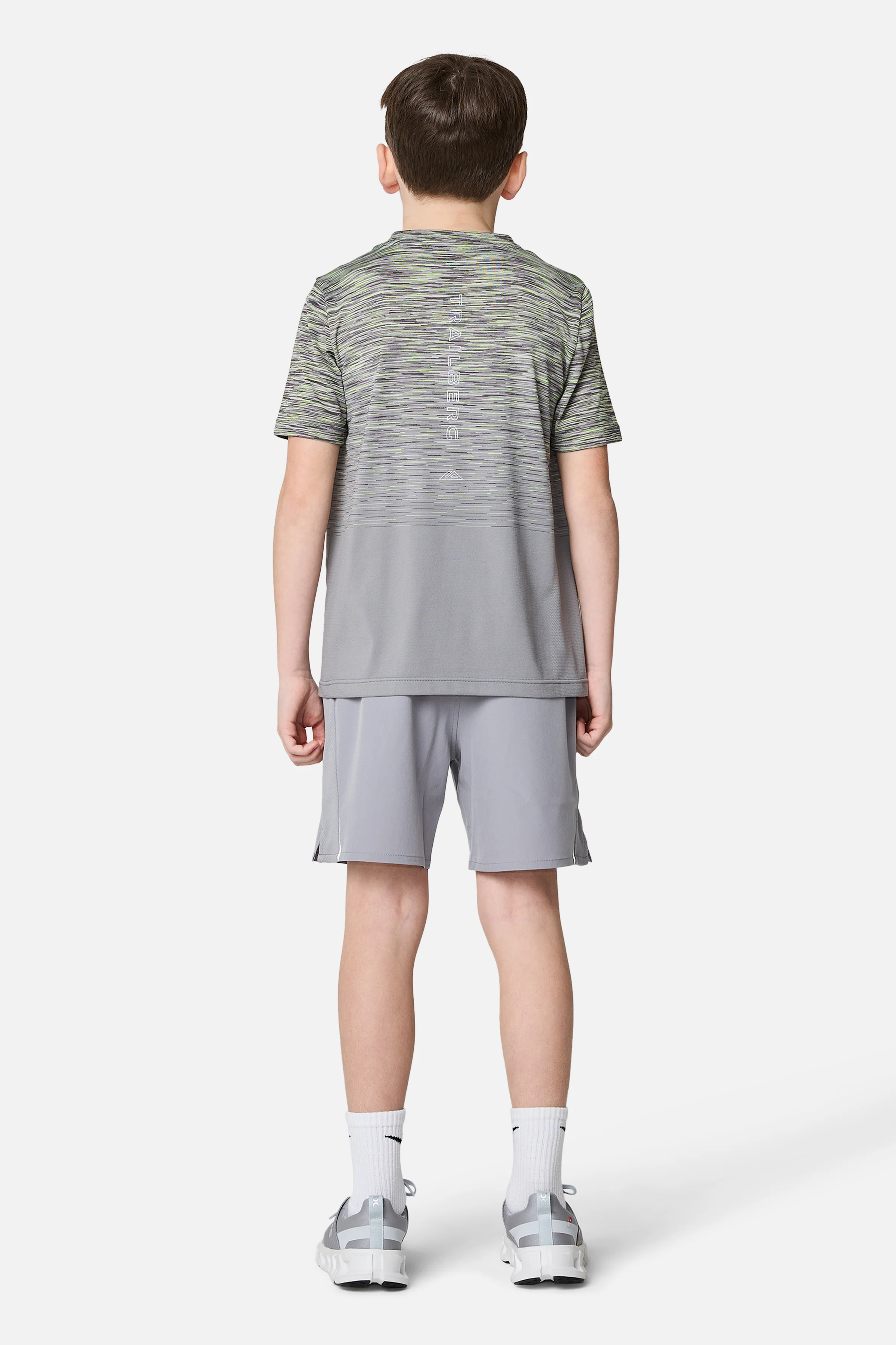 Boys Frequency Seamless Tee - Moon Grey/Iron Grey - Image 5