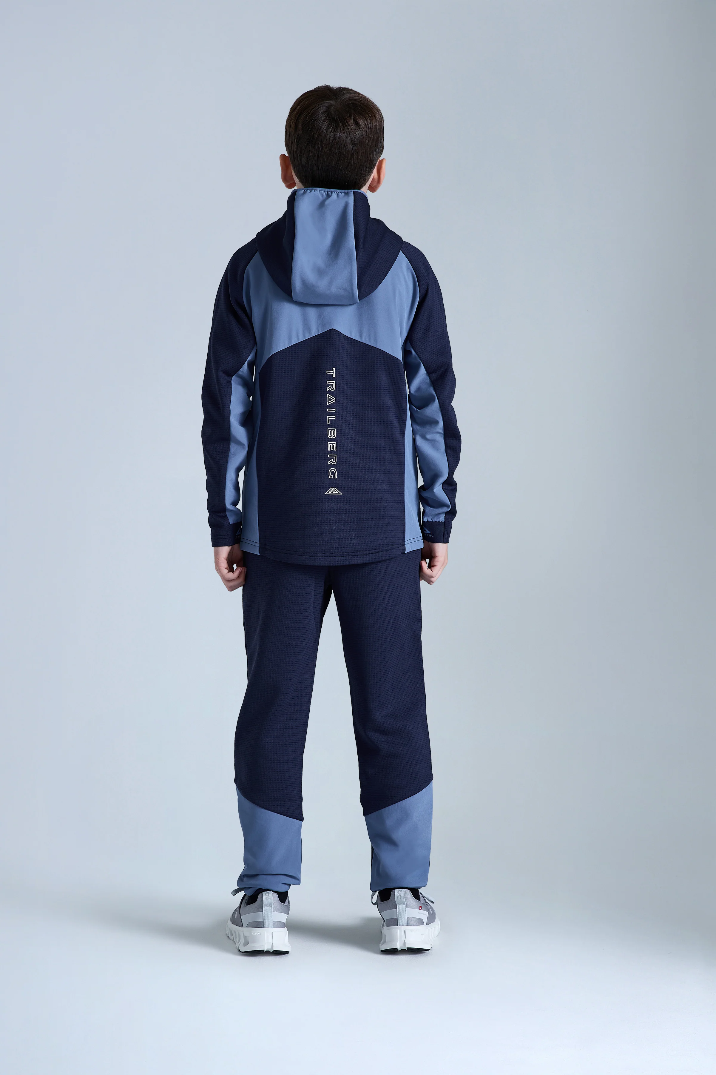 Boys Ice Gridded Fleece Pant - Navy Blue/Blue Essence - Image 5