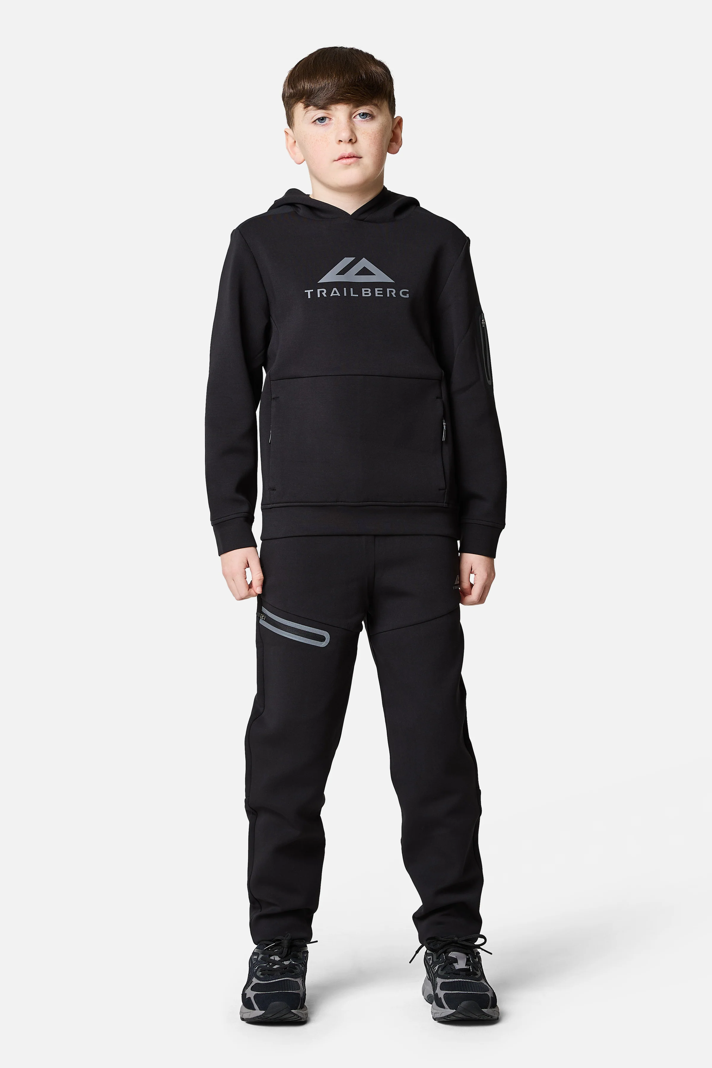 Boys Ignite Fleece Hood - Black - Image 2