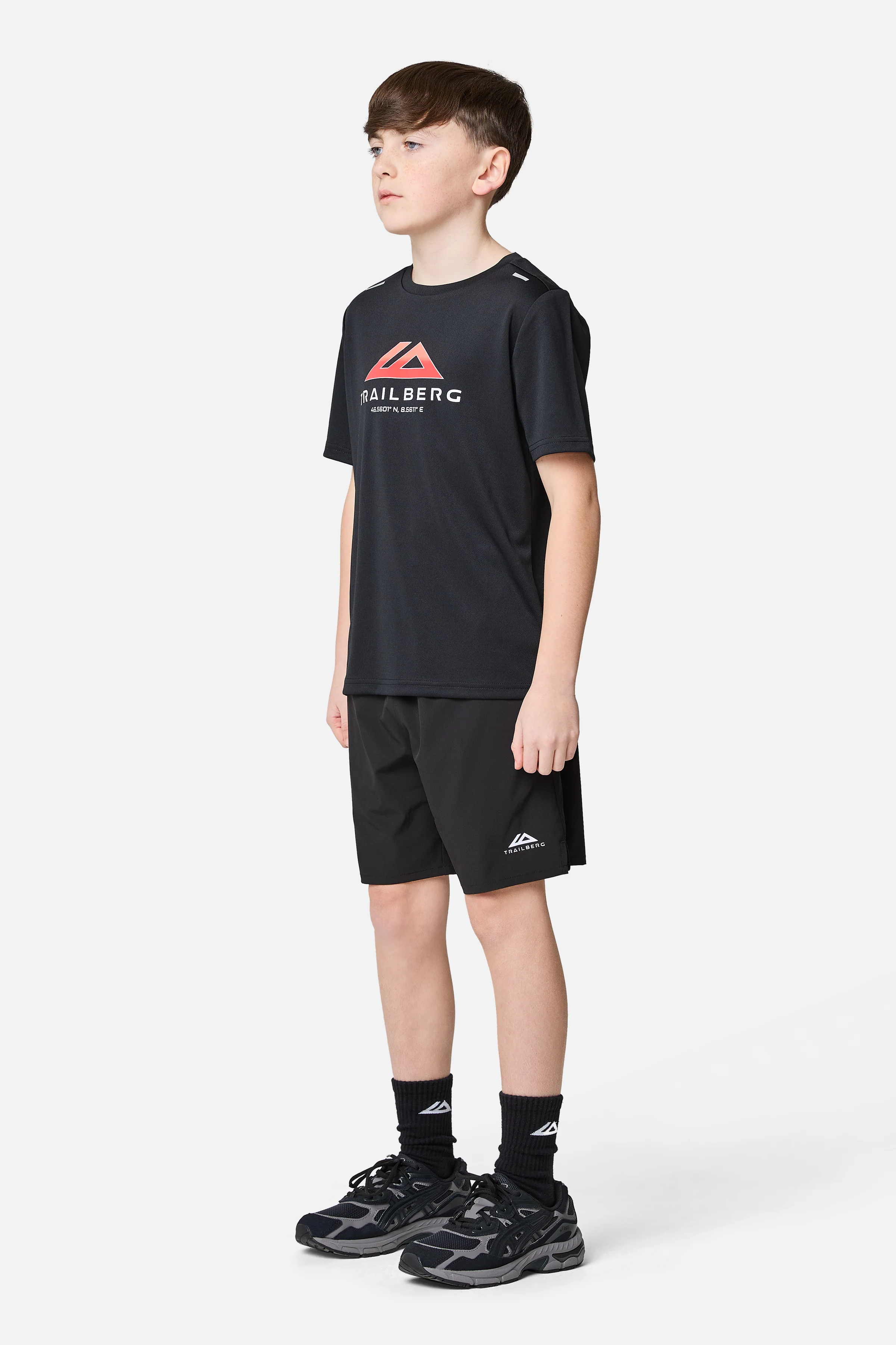 Boys Interval Tee - Black - Image 4