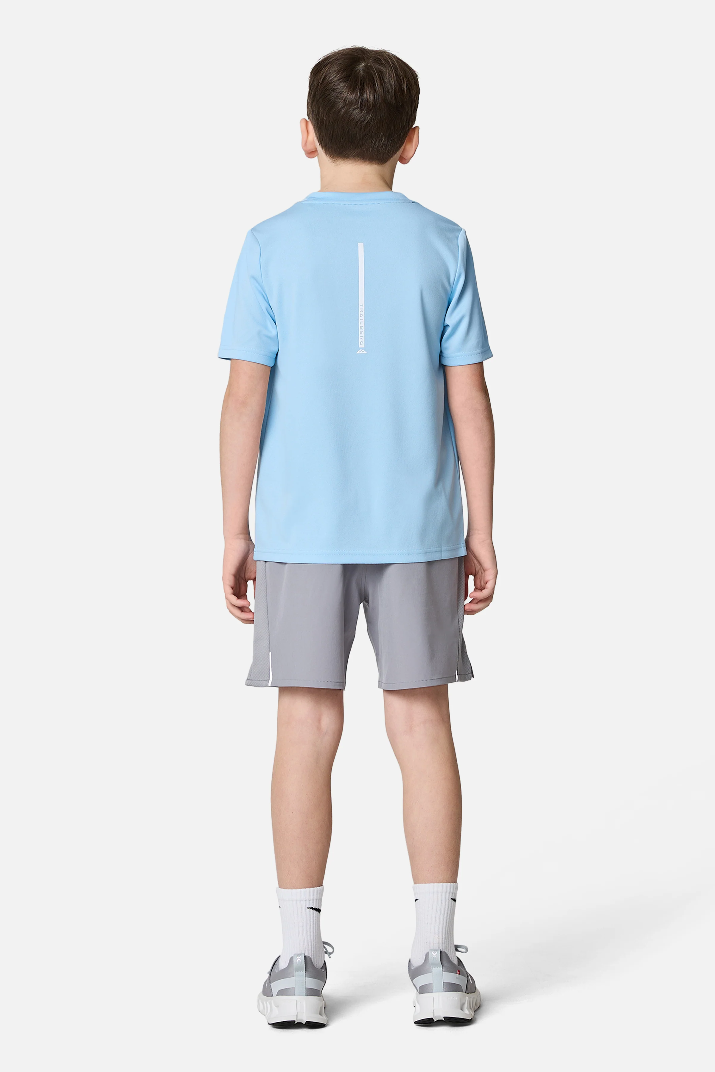 Boys Interval Tee - Dove Blue - Image 5