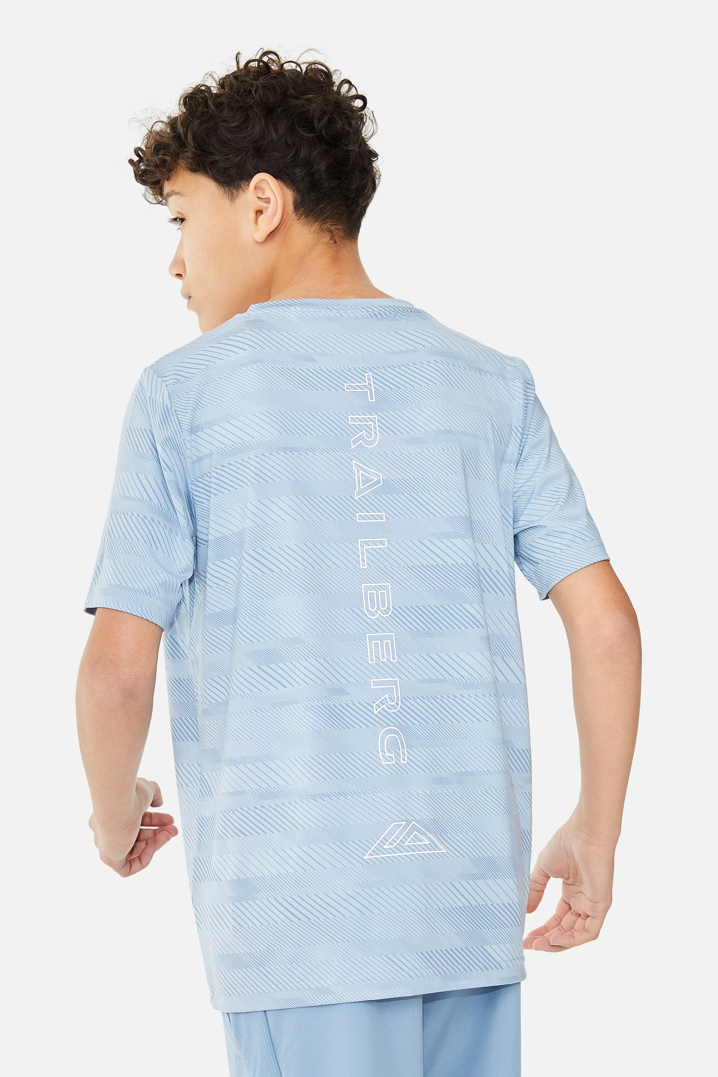 Boys Racer AOP Tee - Blue Frost/Washed Indigo - Image 2