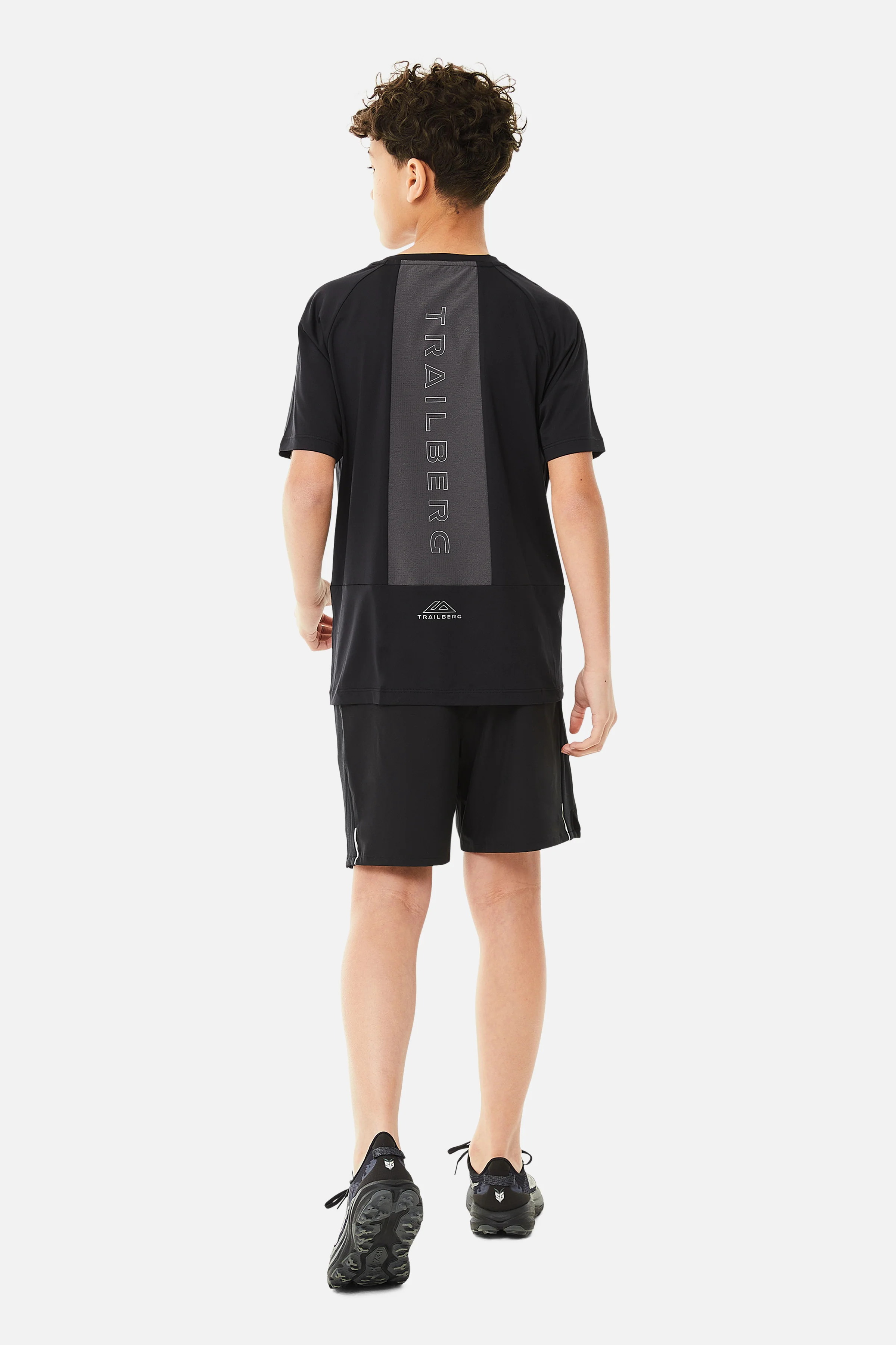 Boys Rapid Keyline Tee - Black/Volcano Grey - Image 5