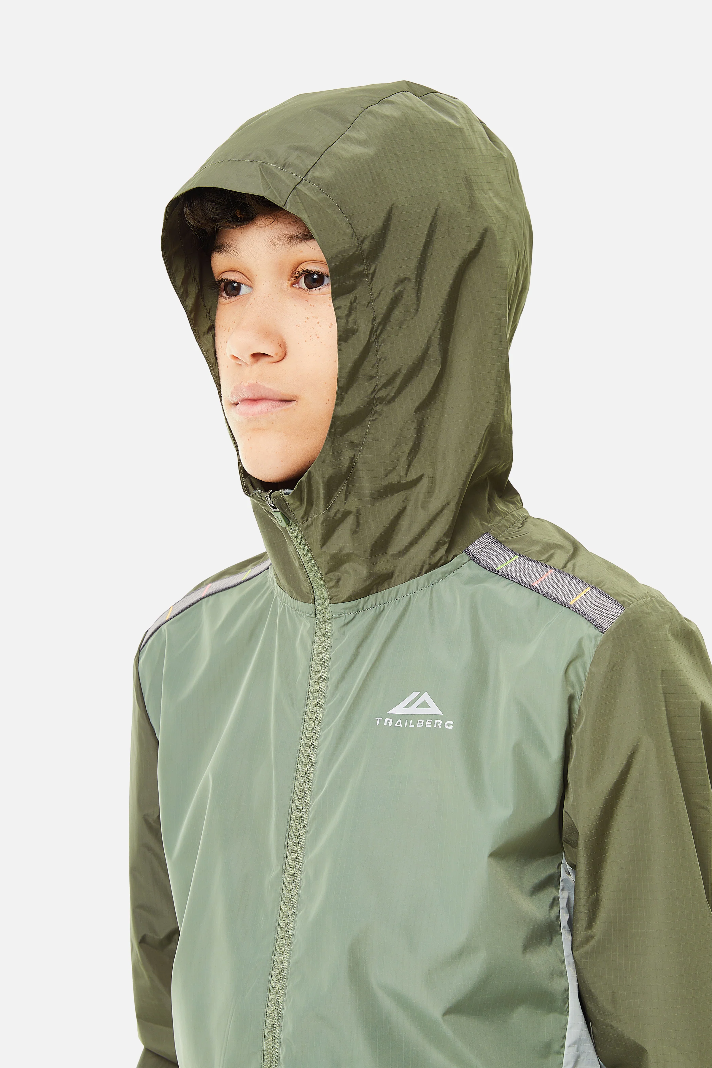 Boys Triathlon 2.0 Windbreaker - Pine Dust/Frosted Leaf - Image 6