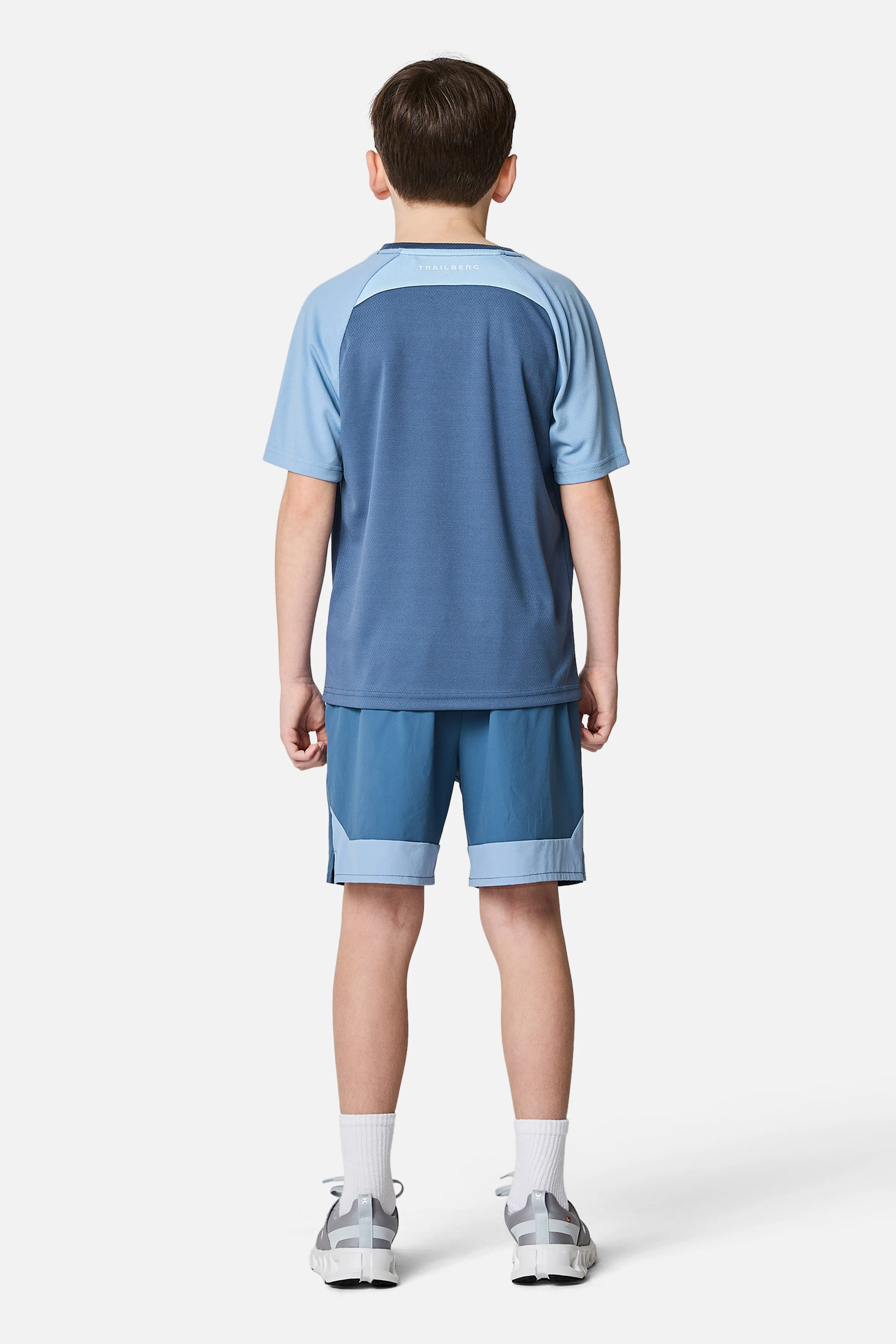 Boys Triathlon 3.0 Tee - Breeze / Washed Indigo - Image 5