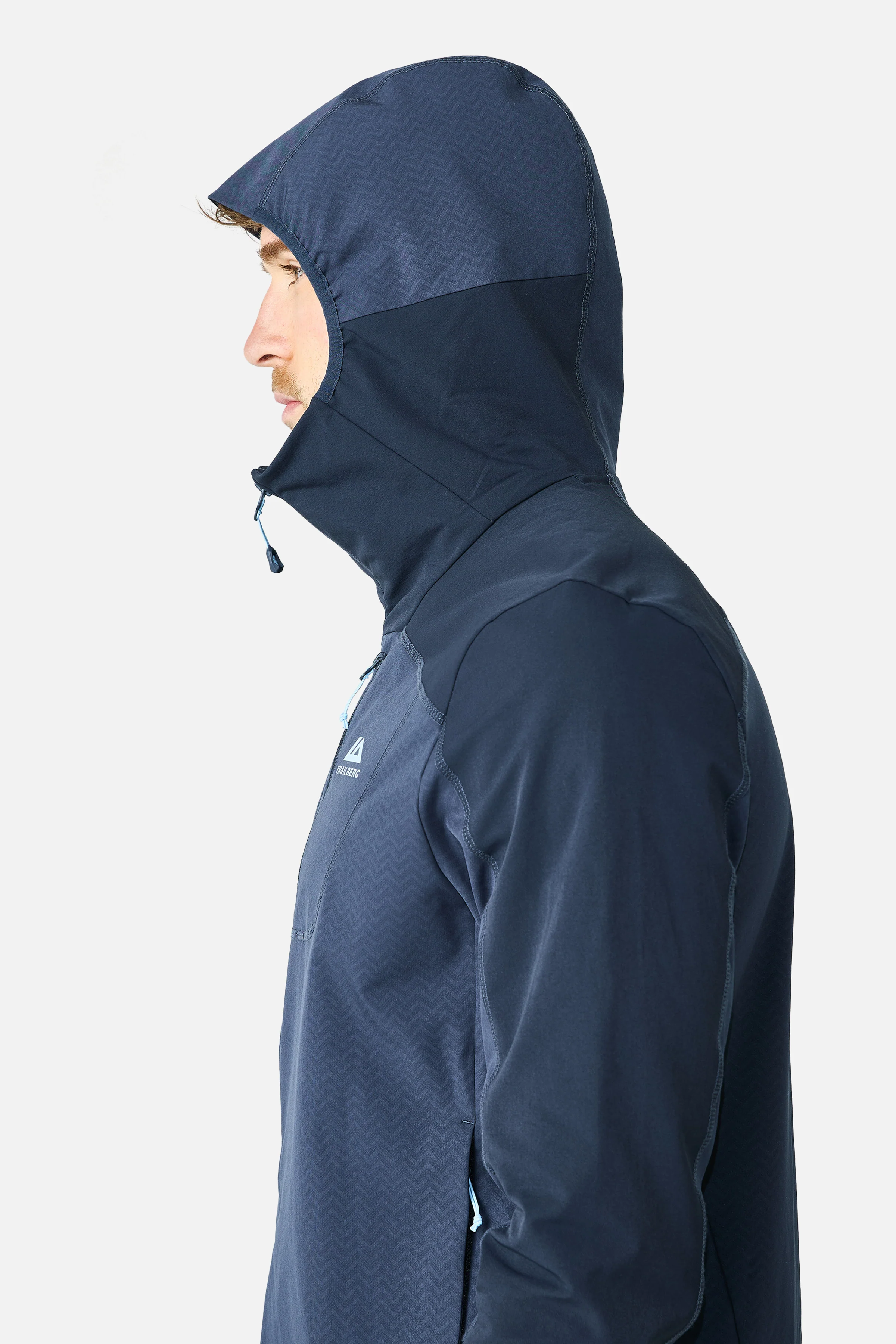 Caldera Grid Fleece Hood - Storm Blue/Deep Ocean - Image 5
