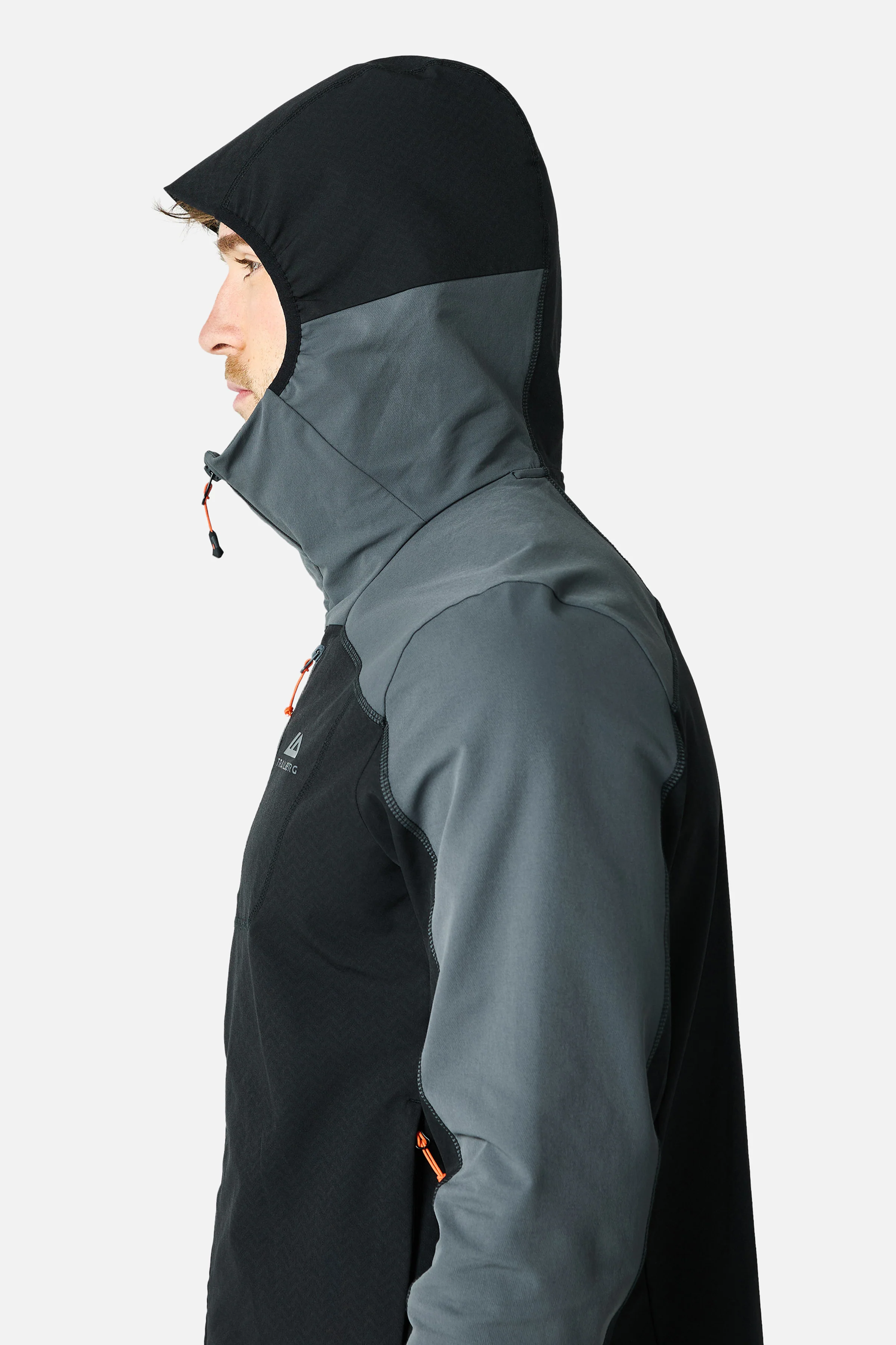 Caldera Gridded Fleece Tracksuit - Black/Grey - Image 7