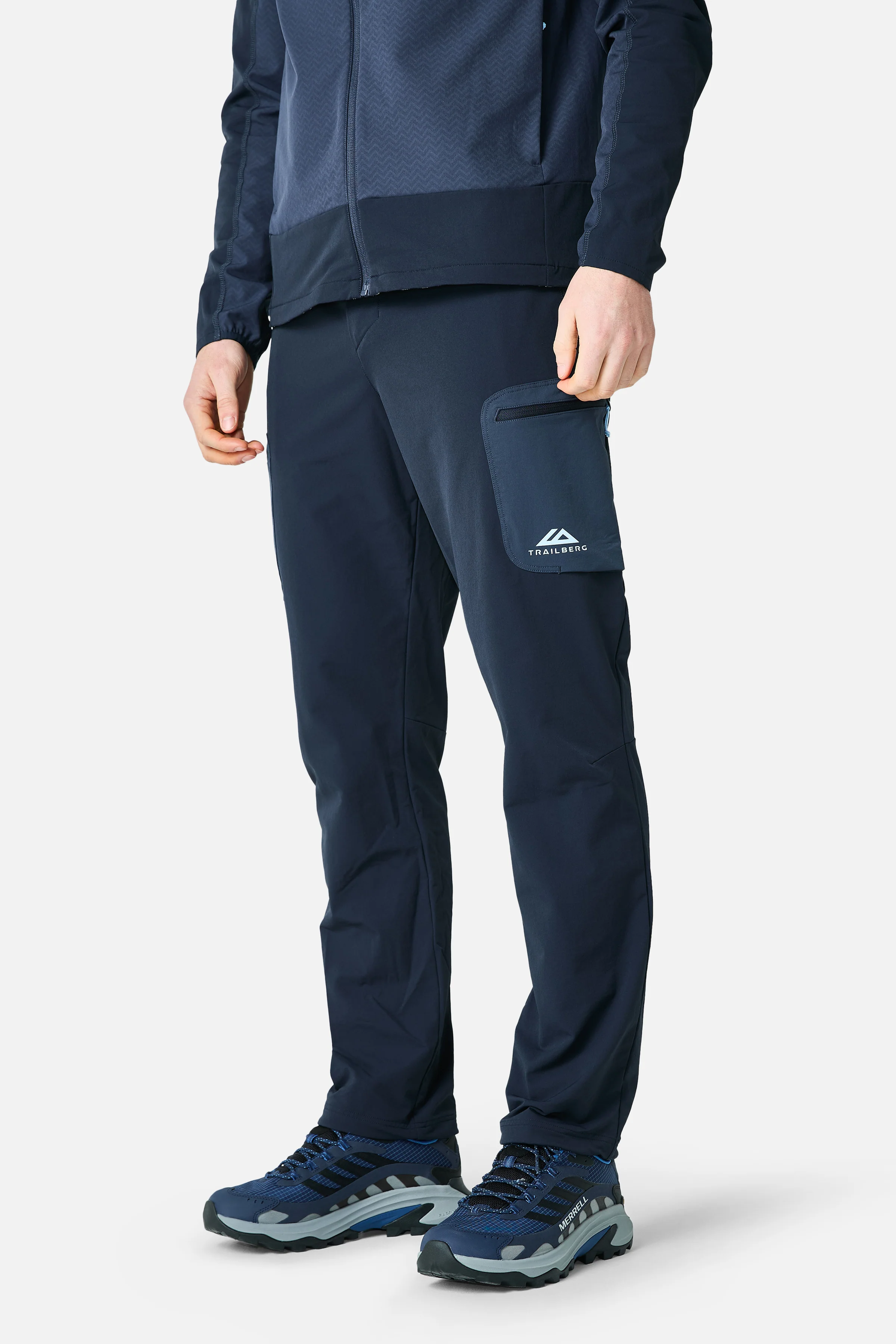 Caldera Gridded Fleece Tracksuit - Storm Blue/Deep Ocean - Image 10