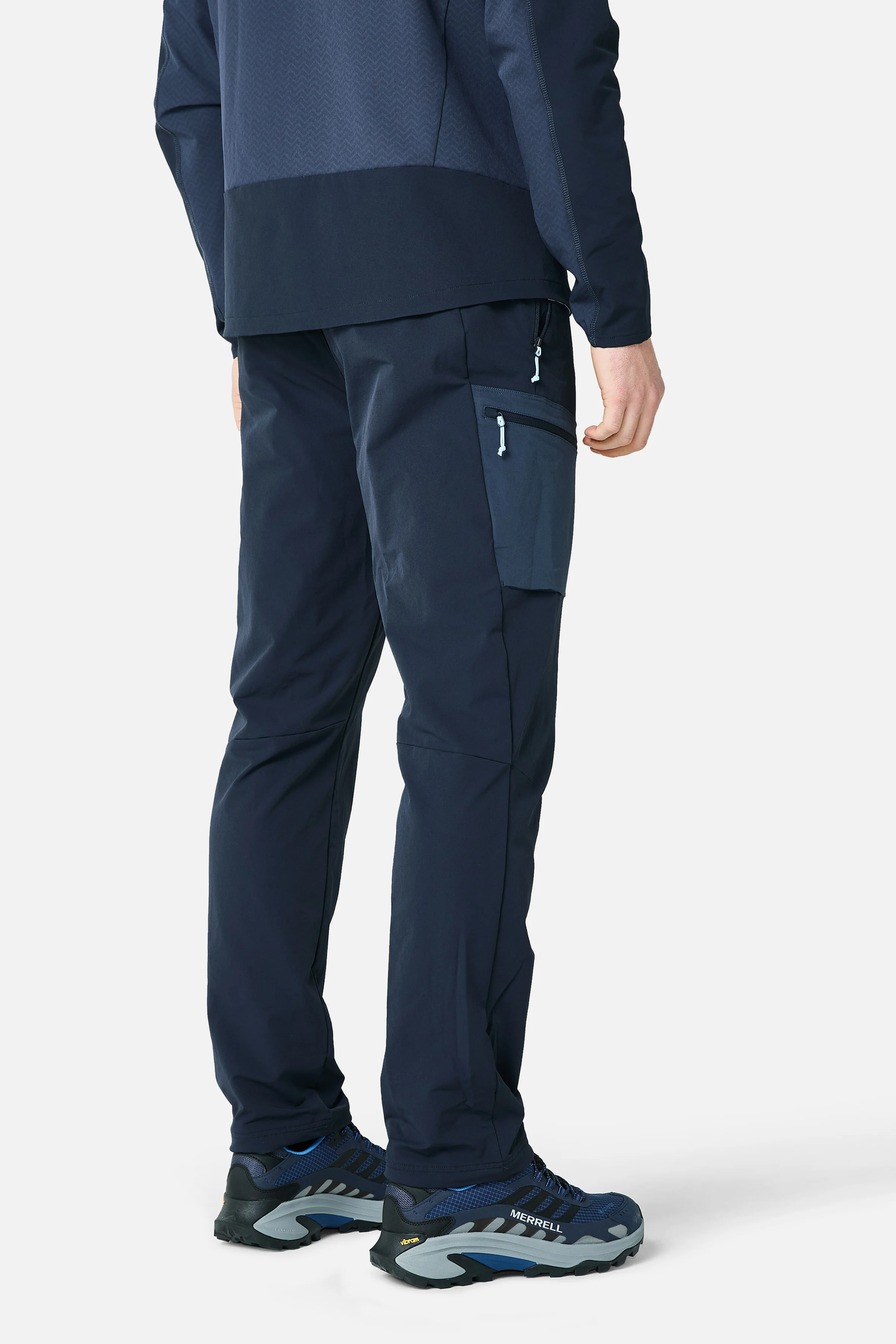 Caldera Gridded Fleece Tracksuit - Storm Blue/Deep Ocean - Image 11
