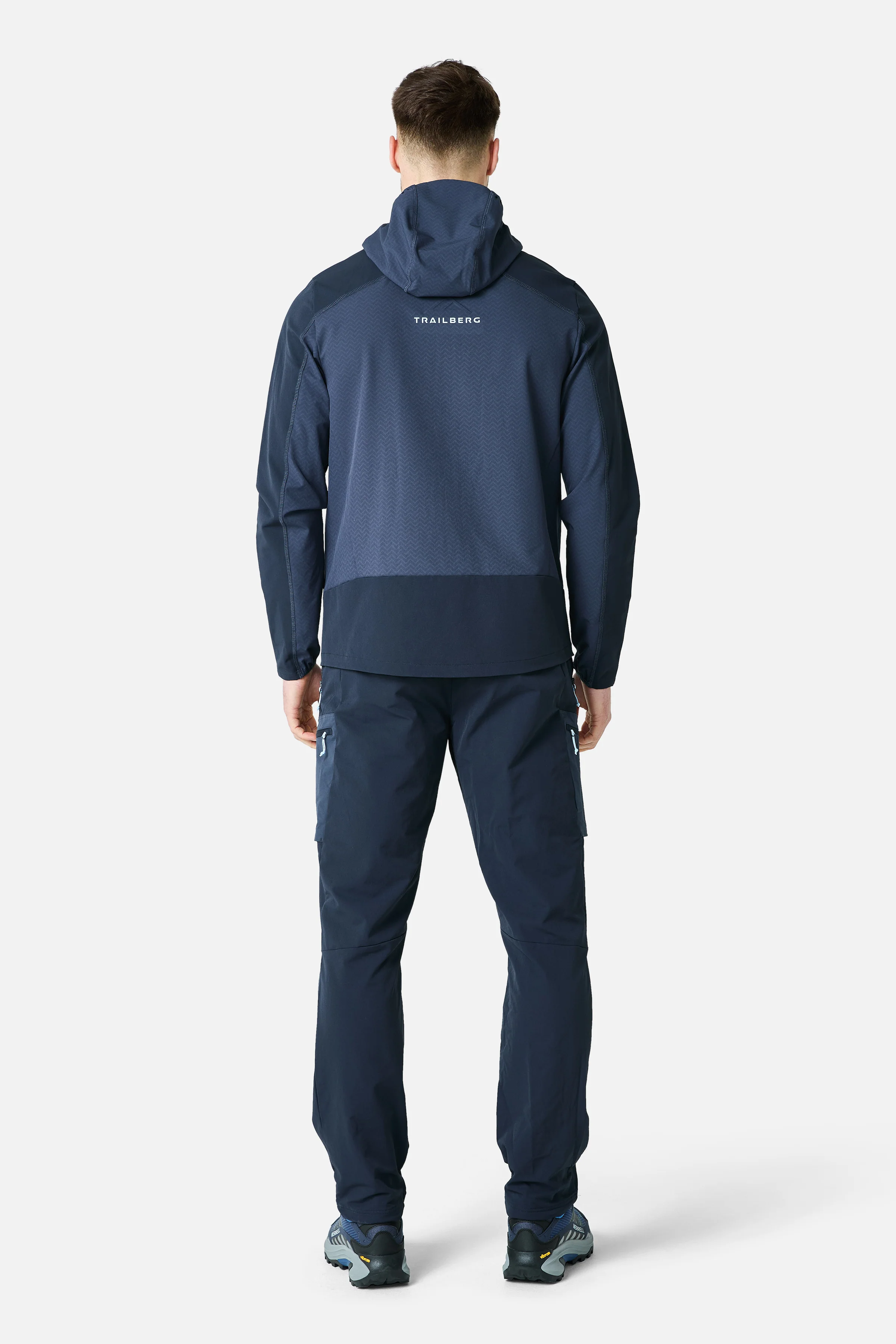 Caldera Gridded Fleece Tracksuit - Storm Blue/Deep Ocean - Image 3
