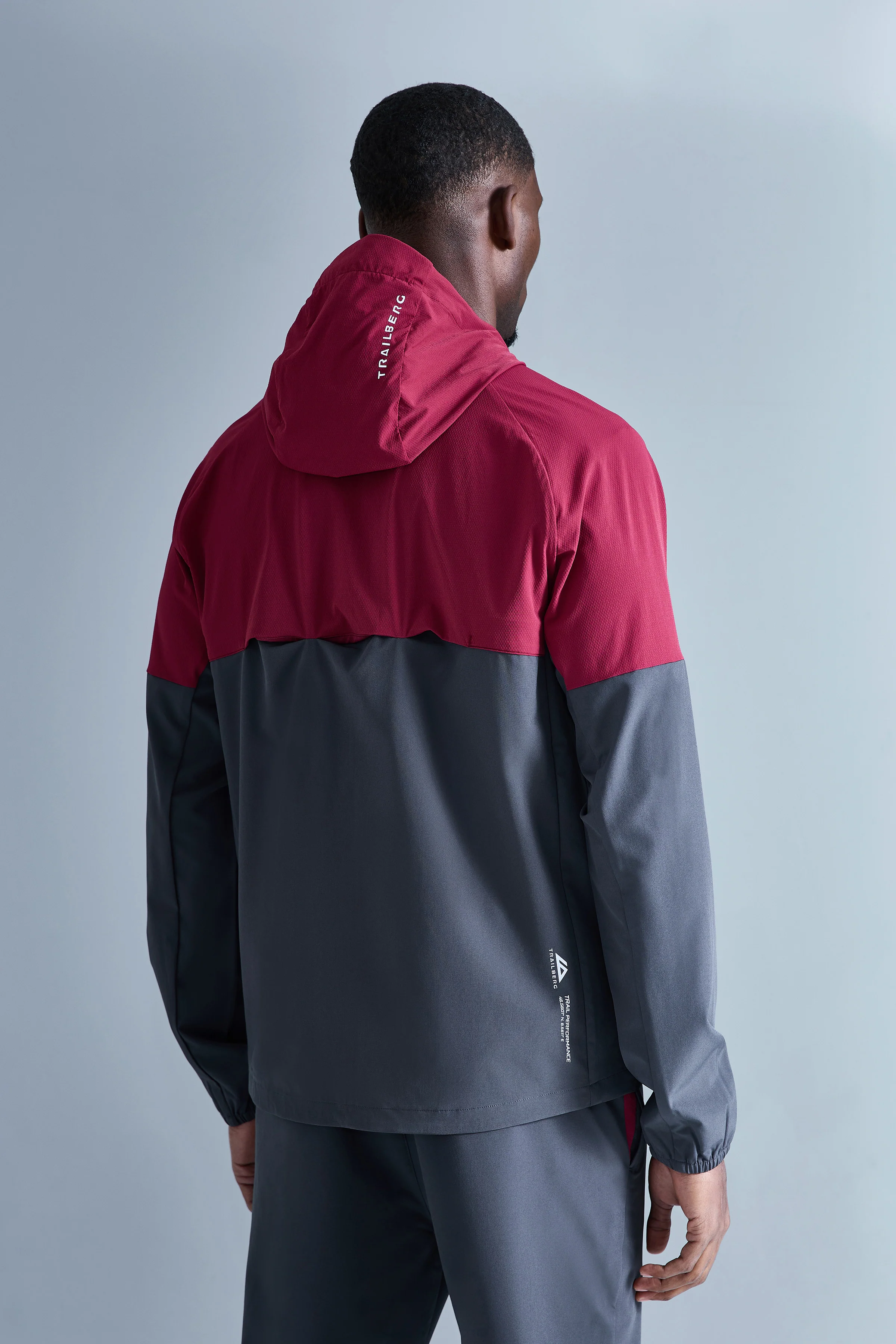 AW25 Cloud Hood - Crimson Velvet/Volcano Grey - Image 3