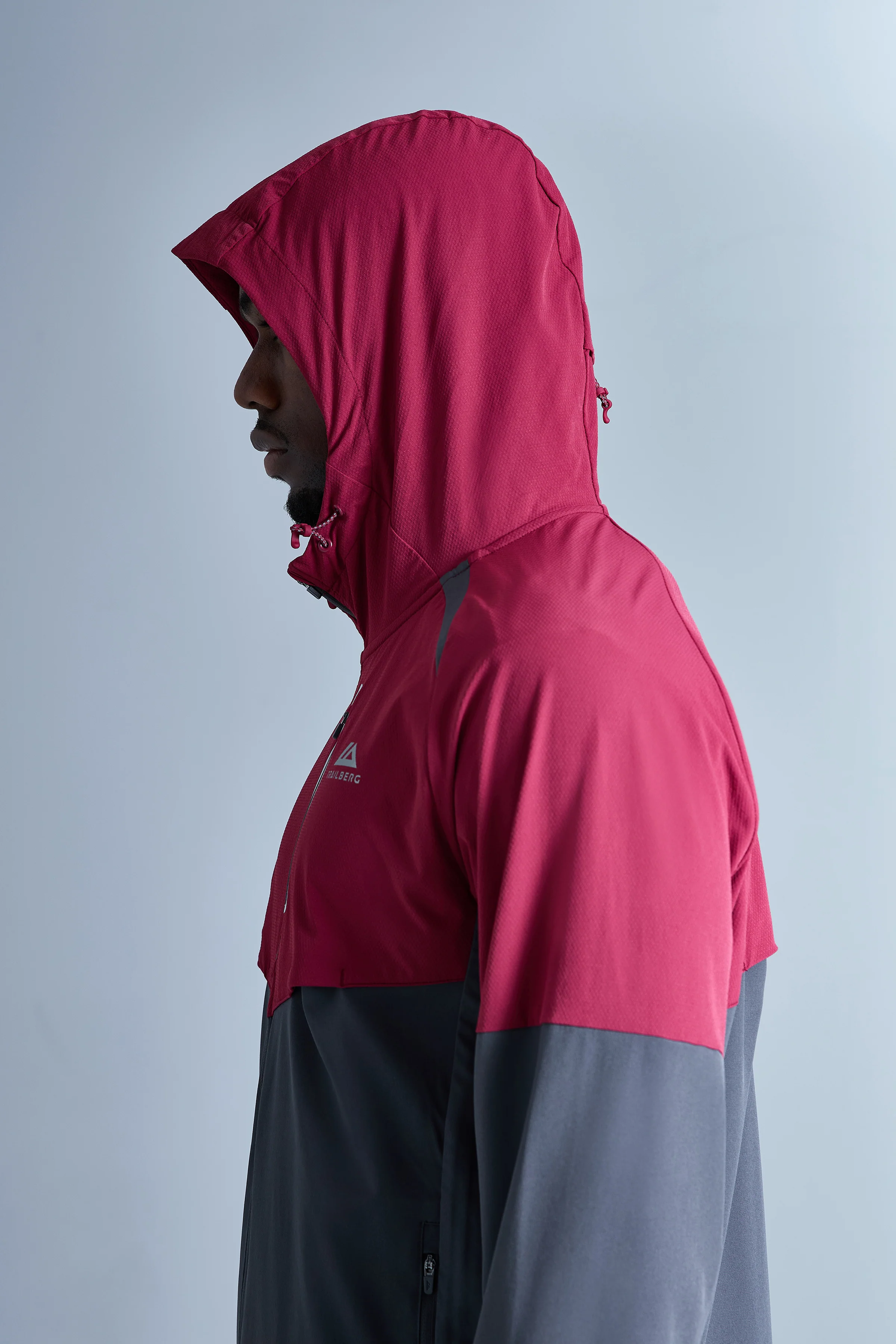 AW25 Cloud Hood - Crimson Velvet/Volcano Grey - Image 4