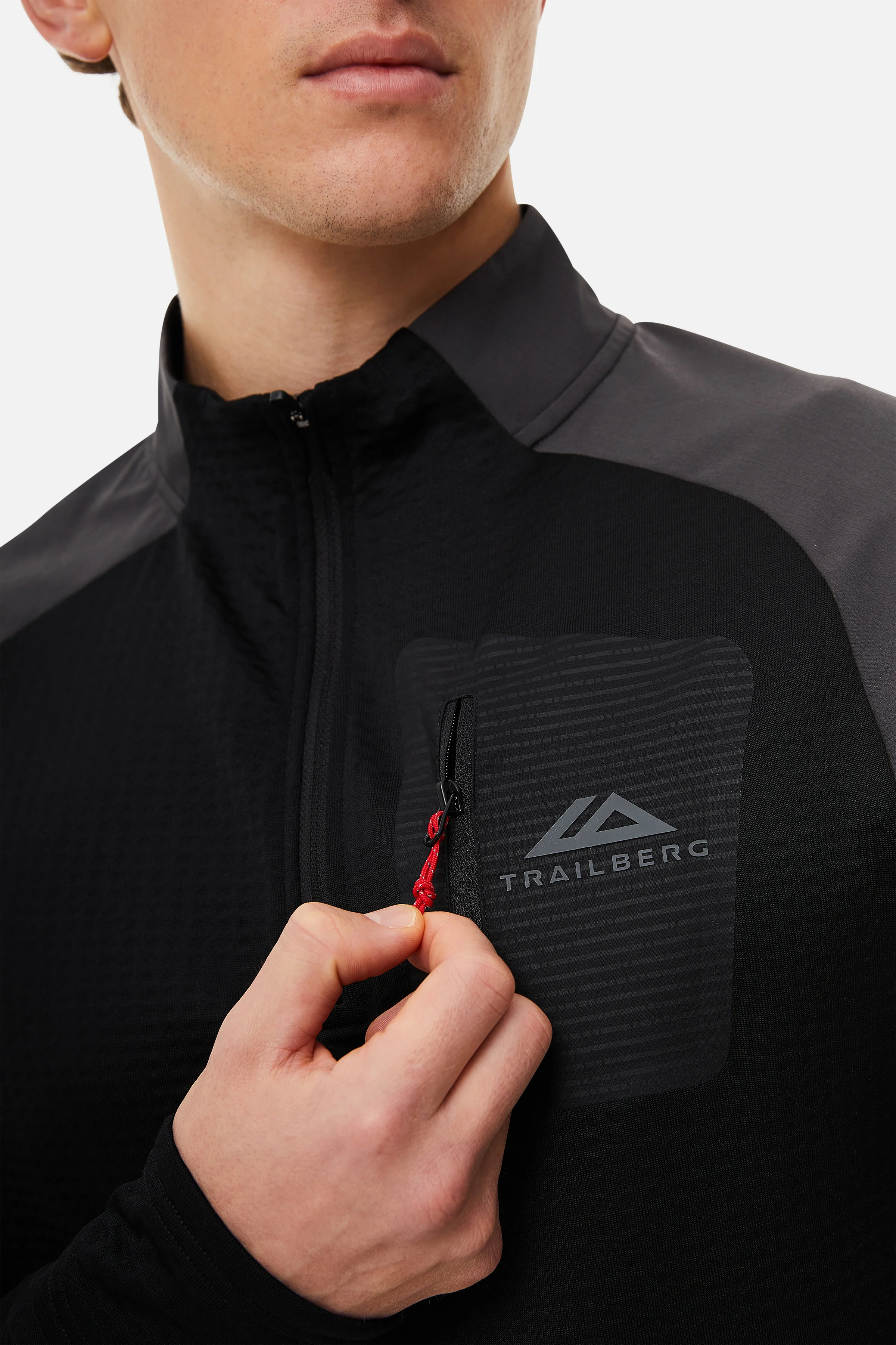 Elbrus 3.0 1/4 Zip- Black/Grey - Image 4