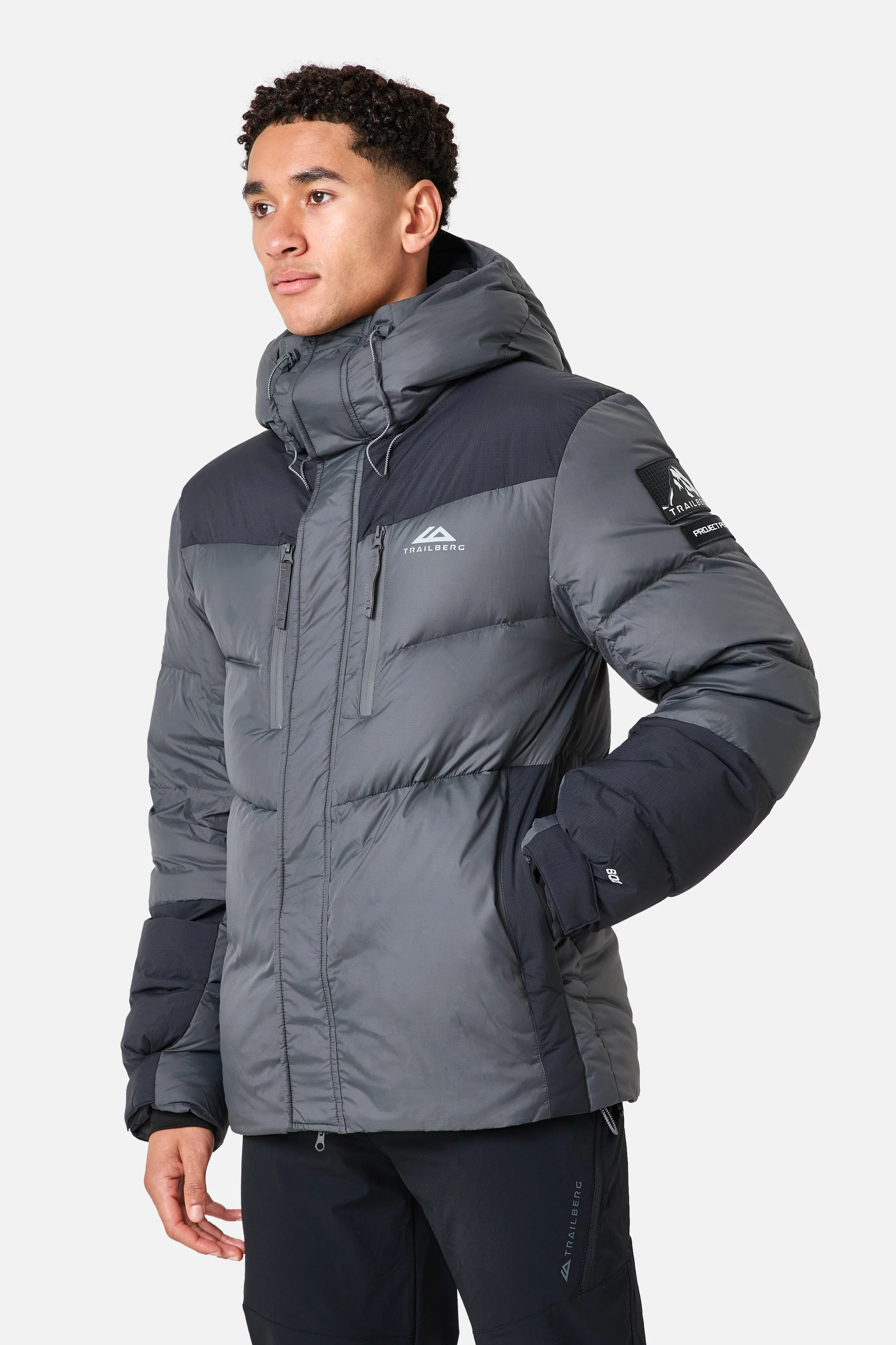 Everest 600F Down Jacket - Volcano Grey/Black - Image 2