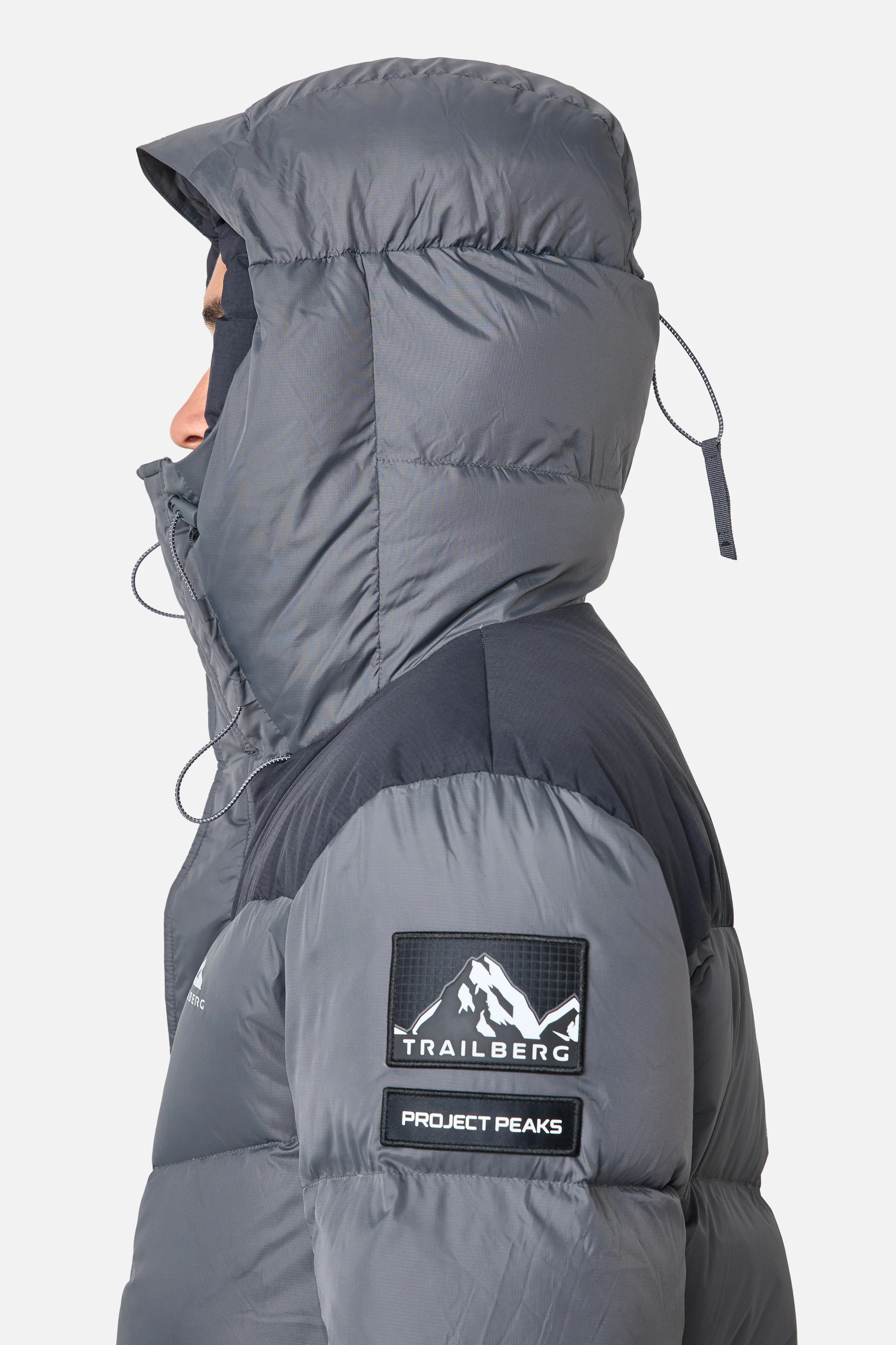 Everest 600F Down Jacket - Volcano Grey/Black - Image 5