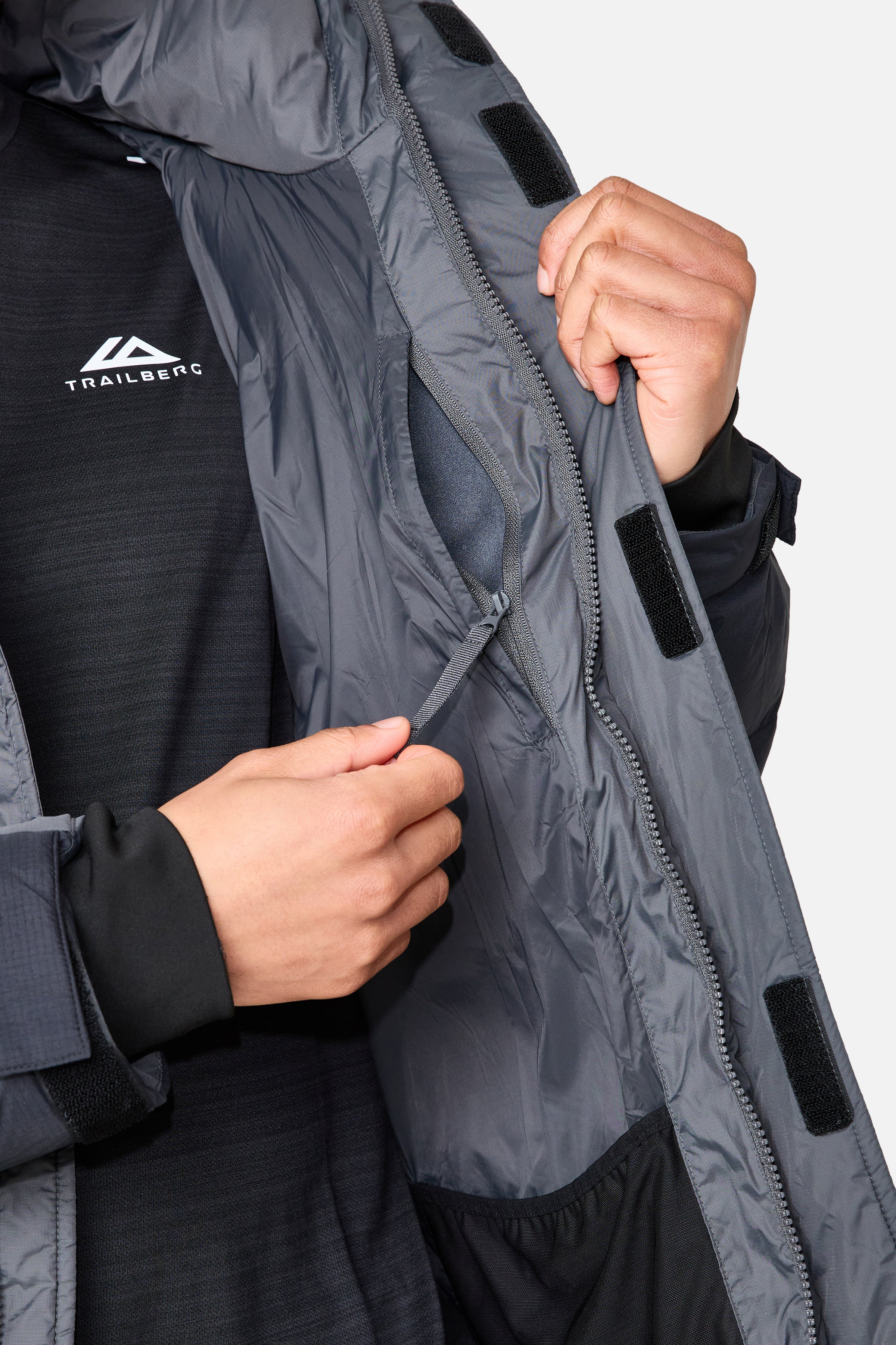 Everest 600F Down Jacket - Volcano Grey/Black - Image 6