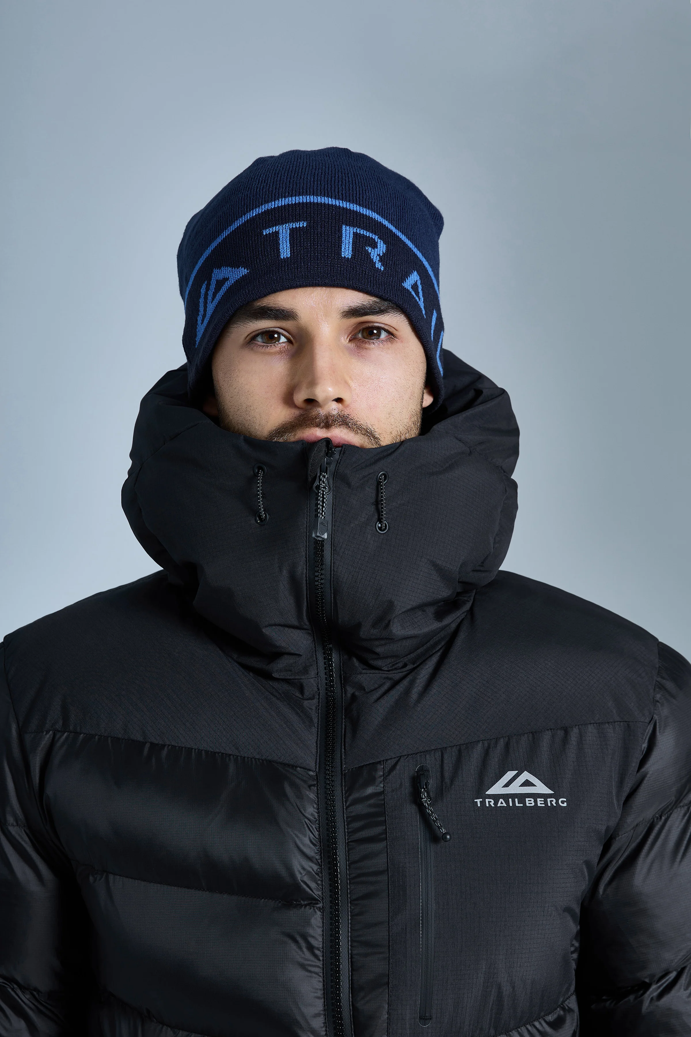 Flint Beanie Hat - Navy Blue/Deep Ocean/Lakeside Blue - Image 3
