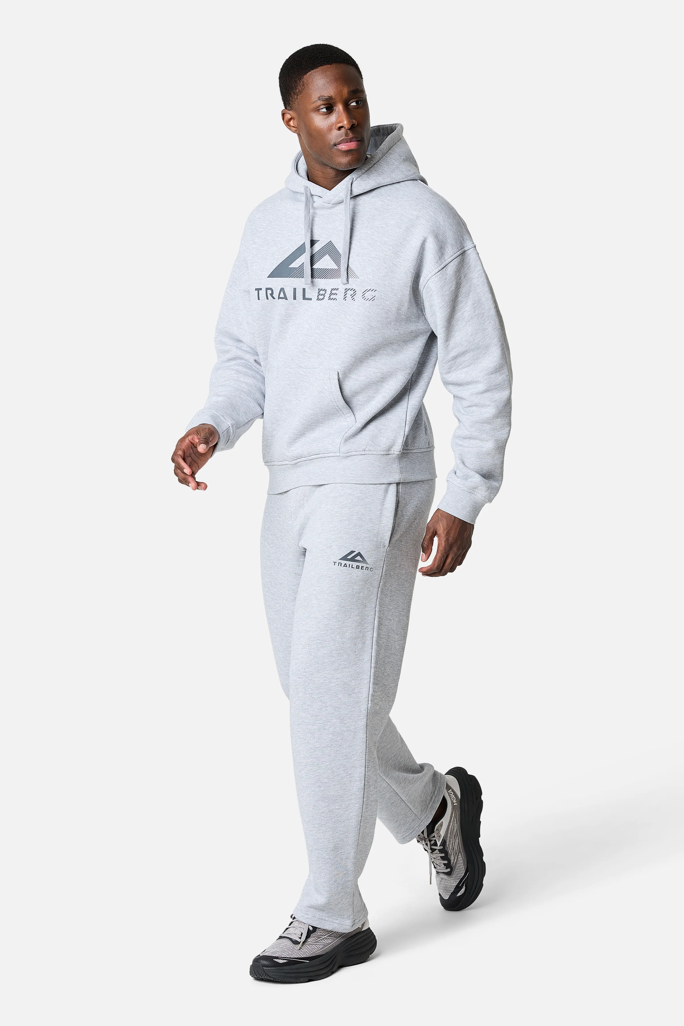 Fraction Straight Leg Jogger - Grey Marl - Image 2