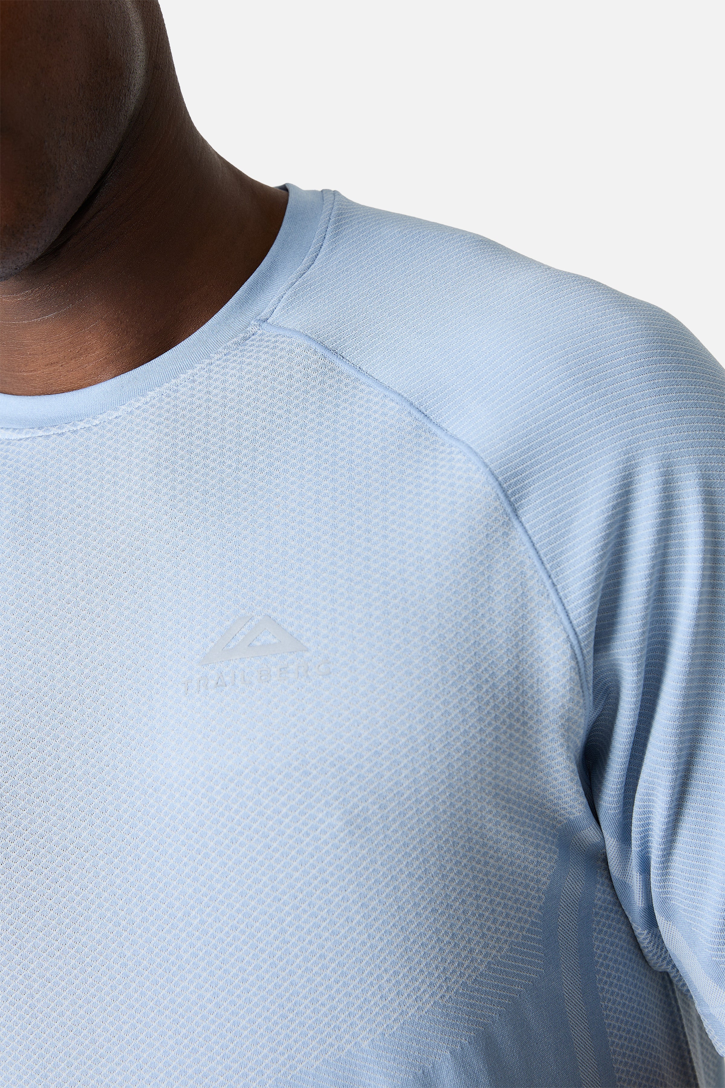 Fusion Seamless Tee - Dune Blue/White - Image 4