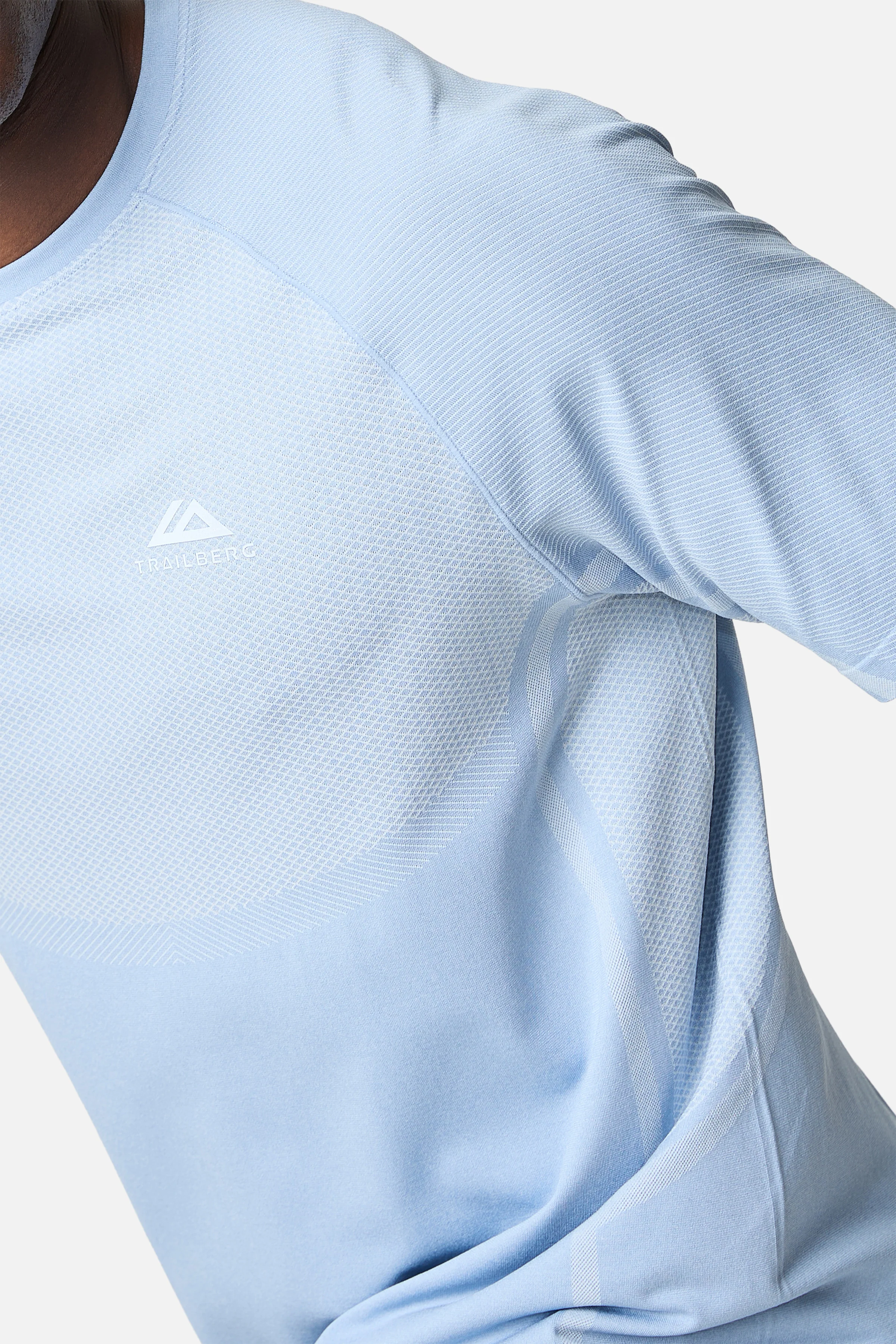 Fusion Seamless Tee - Dune Blue/White - Image 5